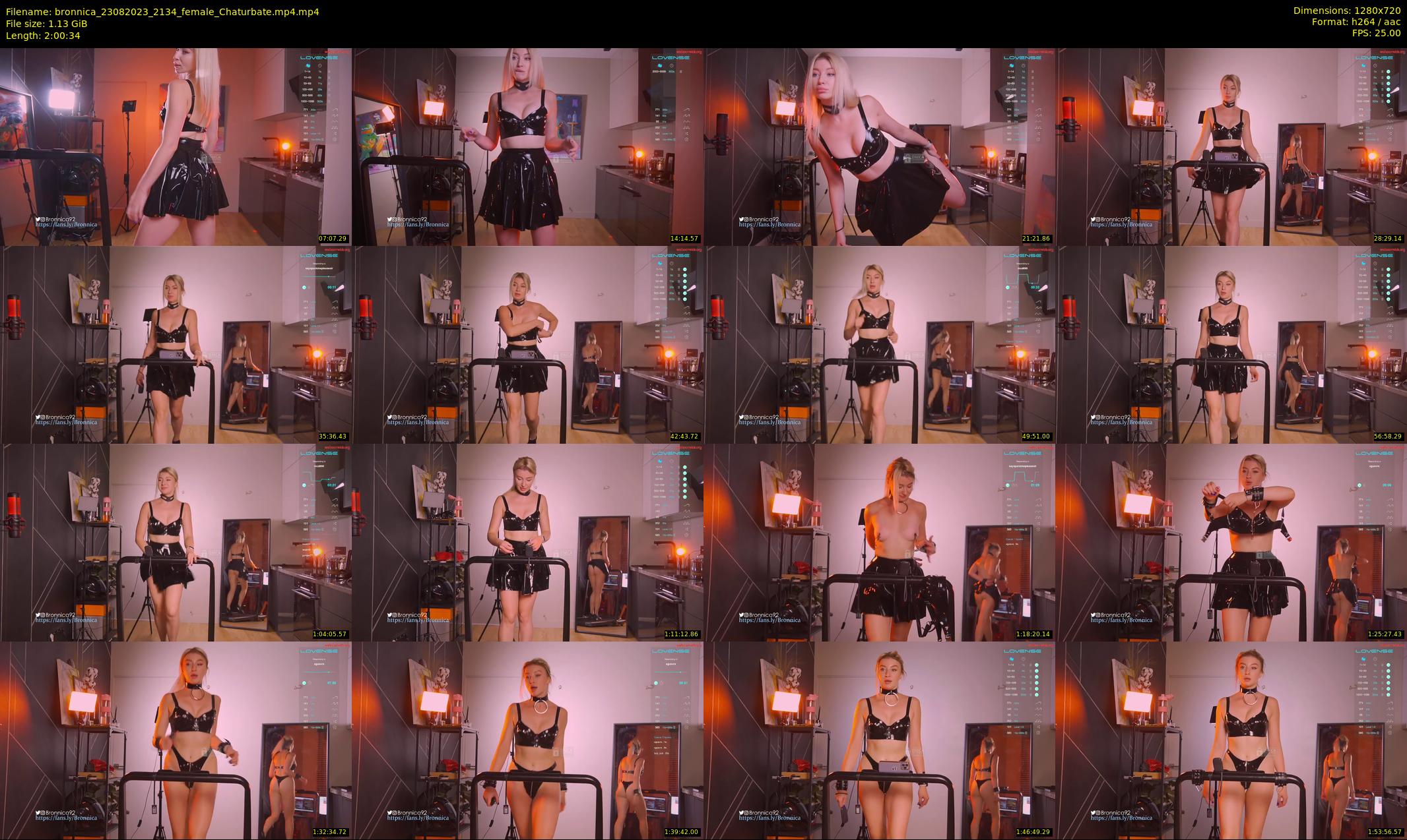 bronnica — 121 minute Chaturbate female cam show recording, 720p, Aug 23, 2023