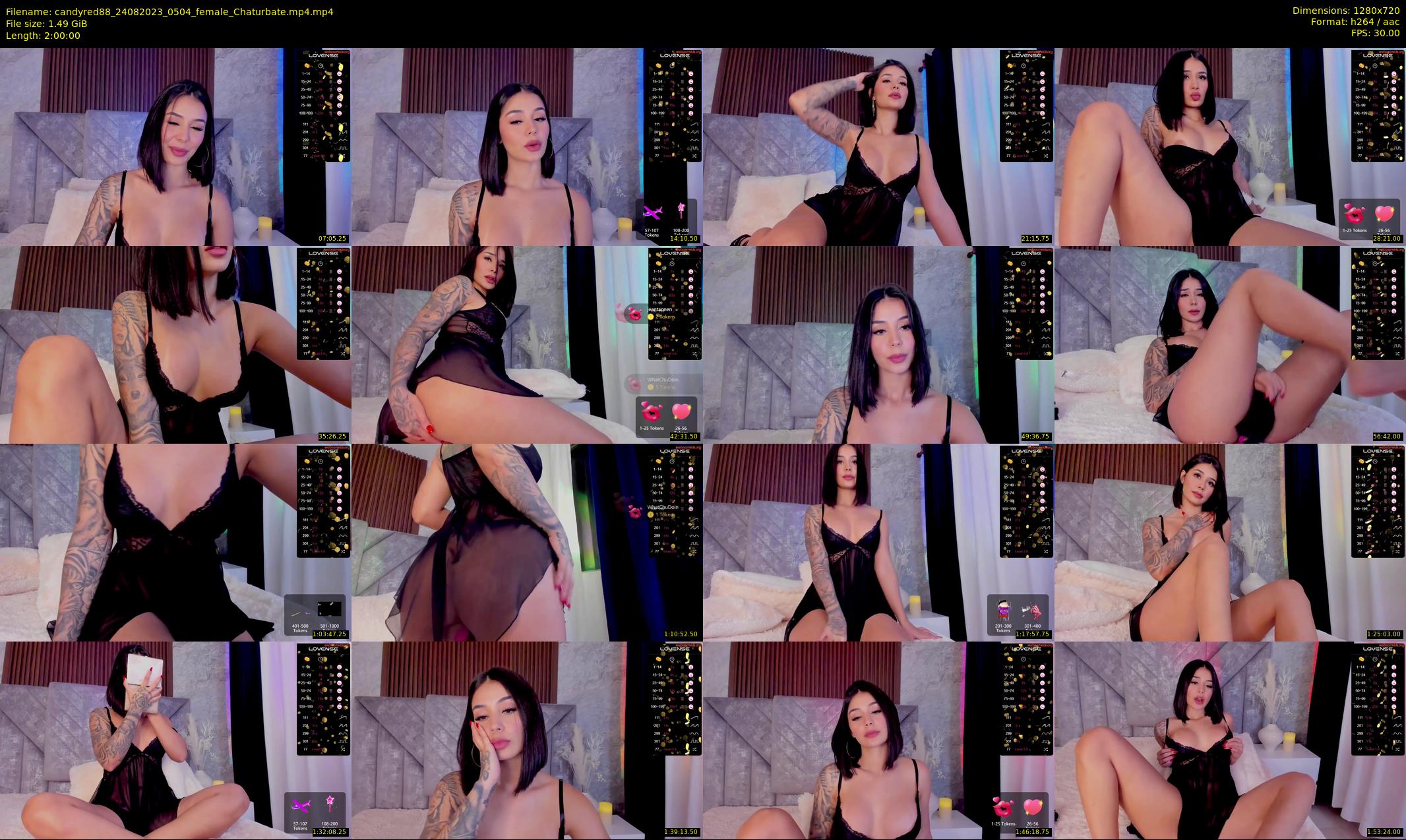 candyred88 — 120 minute Chaturbate female cam show recording, 720p, Aug 24, 2023