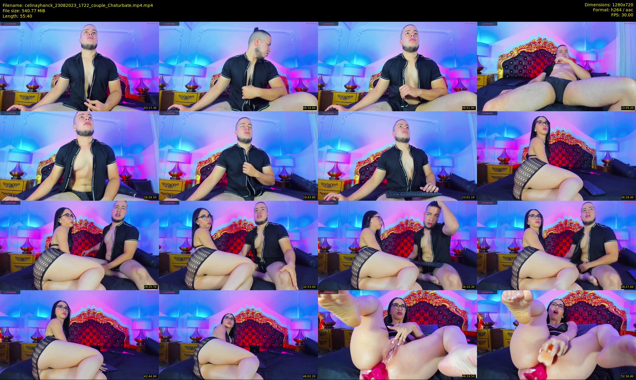 celinayhanck — 56 minute Chaturbate couple cam show recording, 720p, Aug 23, 2023