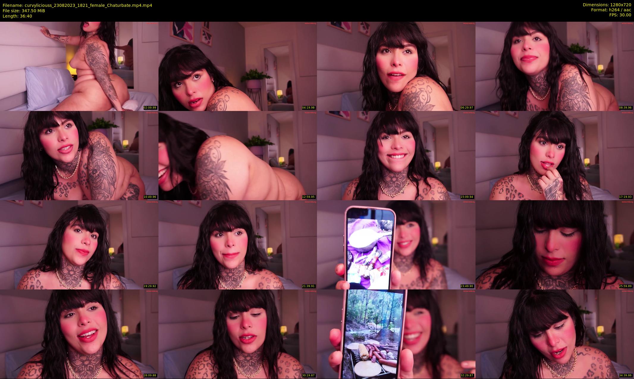 curvyliciouss — 37 minute Chaturbate female cam show recording, 720p, Aug 23, 2023