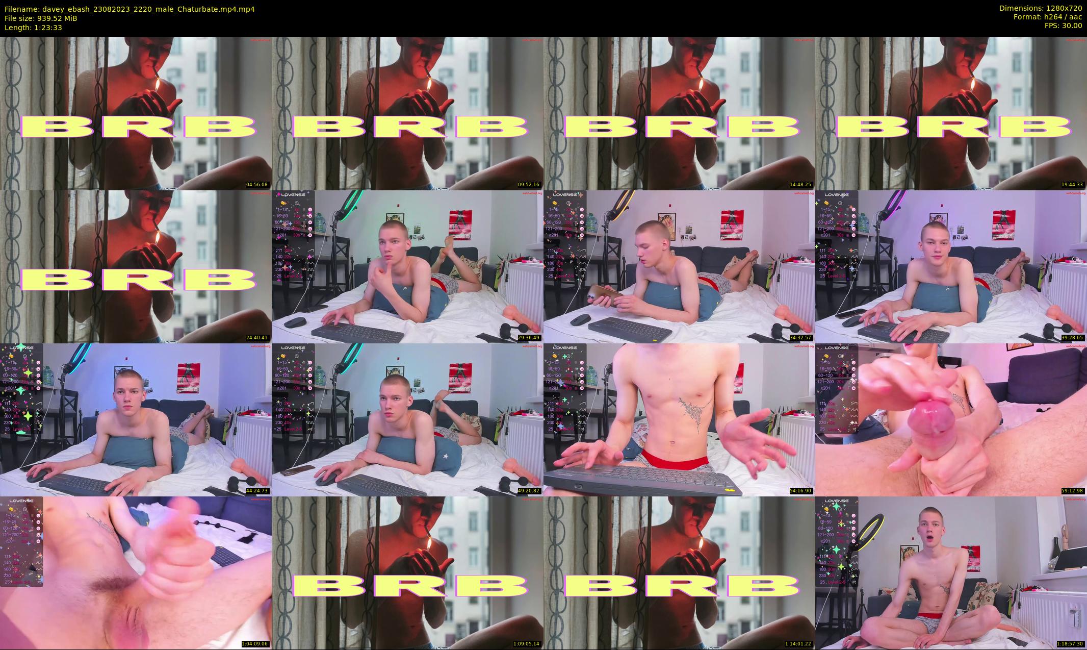 davey_ebash — 84 minute Chaturbate male cam show recording, 720p, Aug 23, 2023