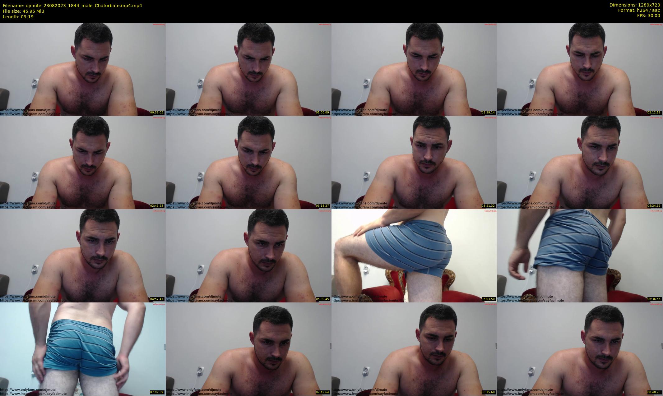 djmute — 10 minute Chaturbate male cam show recording, 720p, Aug 23, 2023
