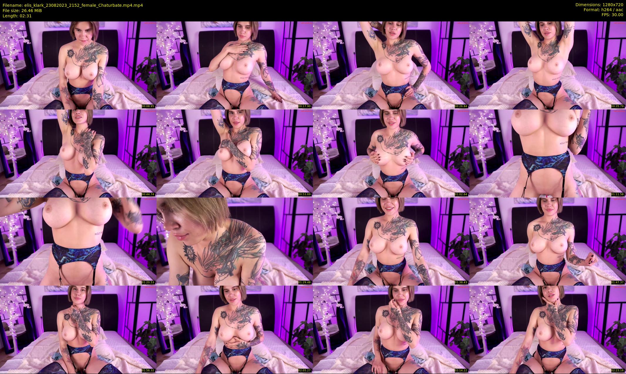 elis_klark — 3 minute Chaturbate female cam show recording, 720p, Aug 23, 2023