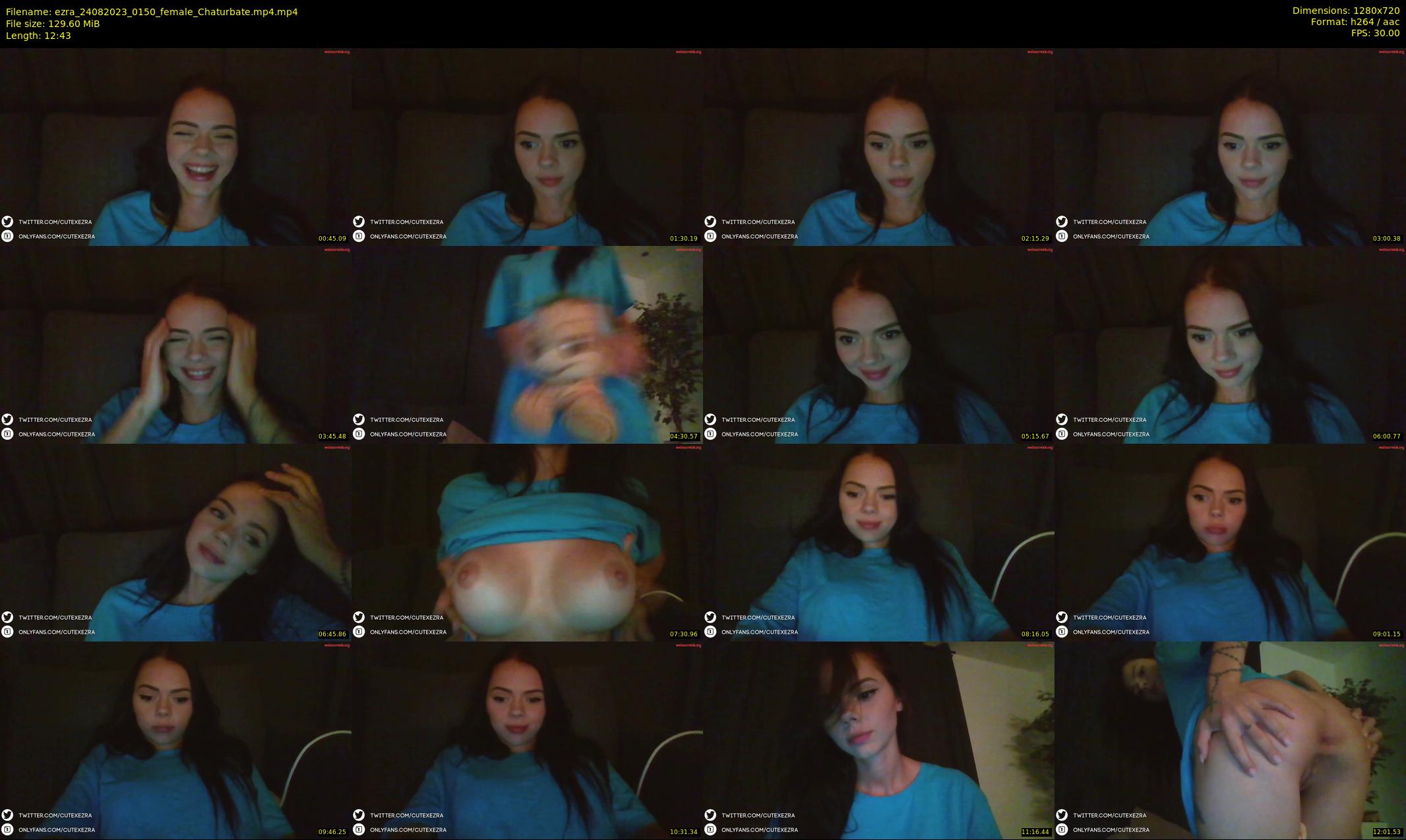 ezra — 13 minute Chaturbate female cam show recording, 720p, Aug 24, 2023
