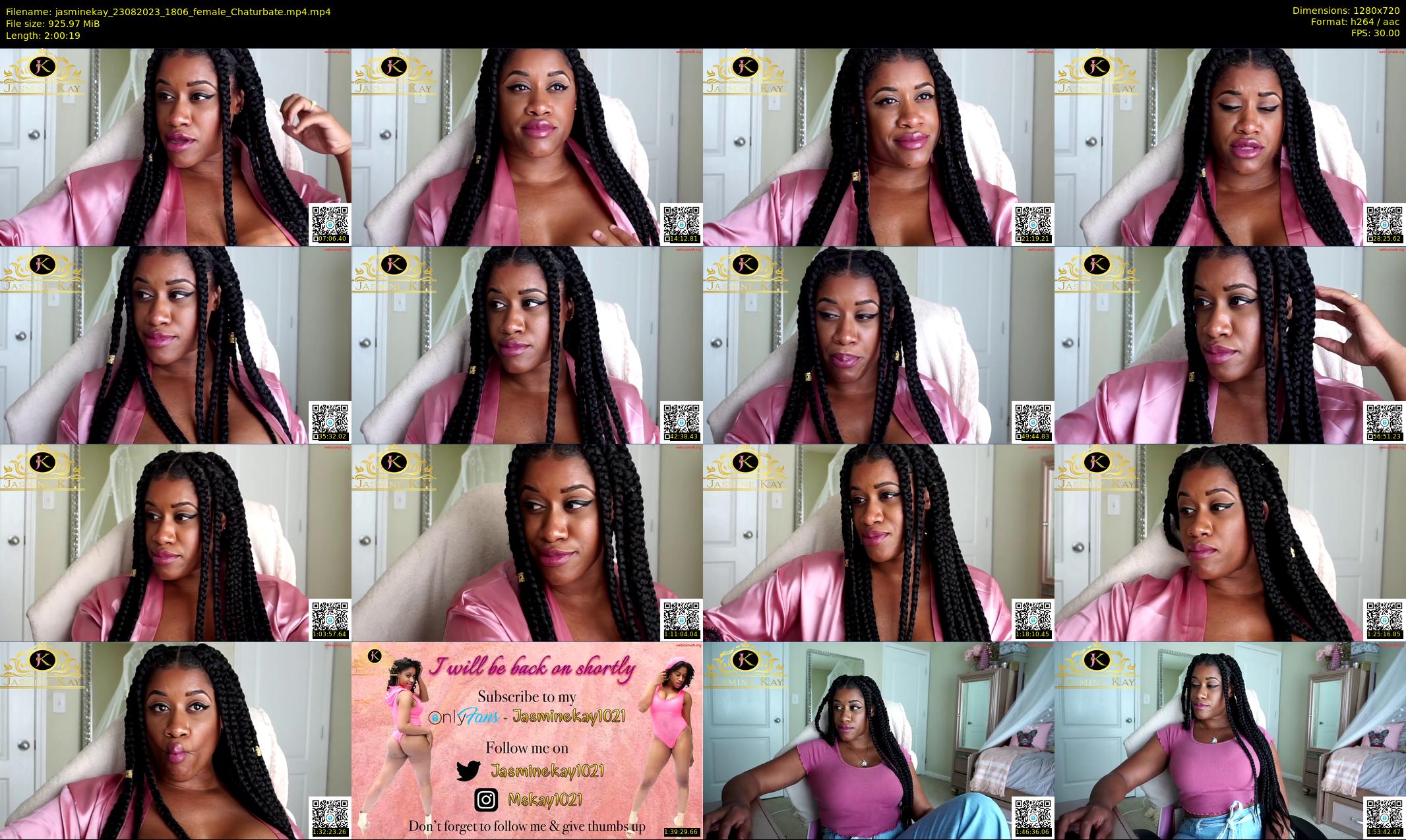jasminekay — 121 minute Chaturbate female cam show recording, 720p, Aug 23, 2023