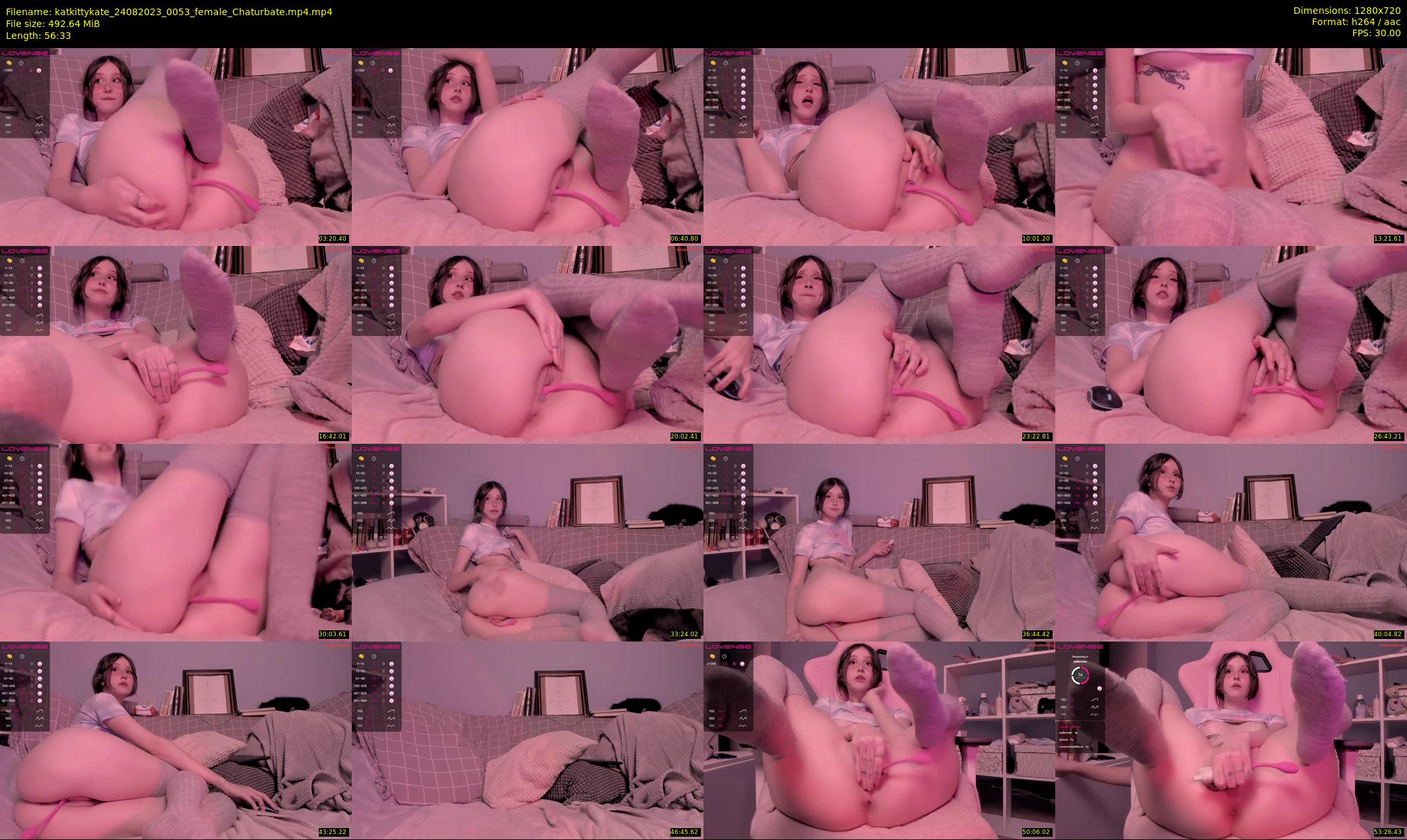 katkittykate — 57 minute Chaturbate female cam show recording, 720p, Aug 24, 2023