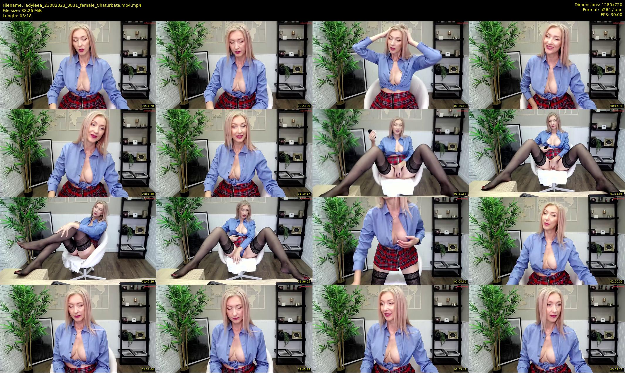 ladyleea — 4 minute Chaturbate female cam show recording, 720p, Aug 23, 2023