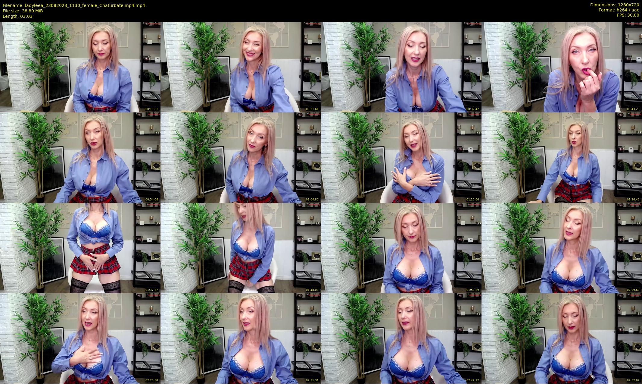 ladyleea — 4 minute Chaturbate female cam show recording, 720p, Aug 23, 2023