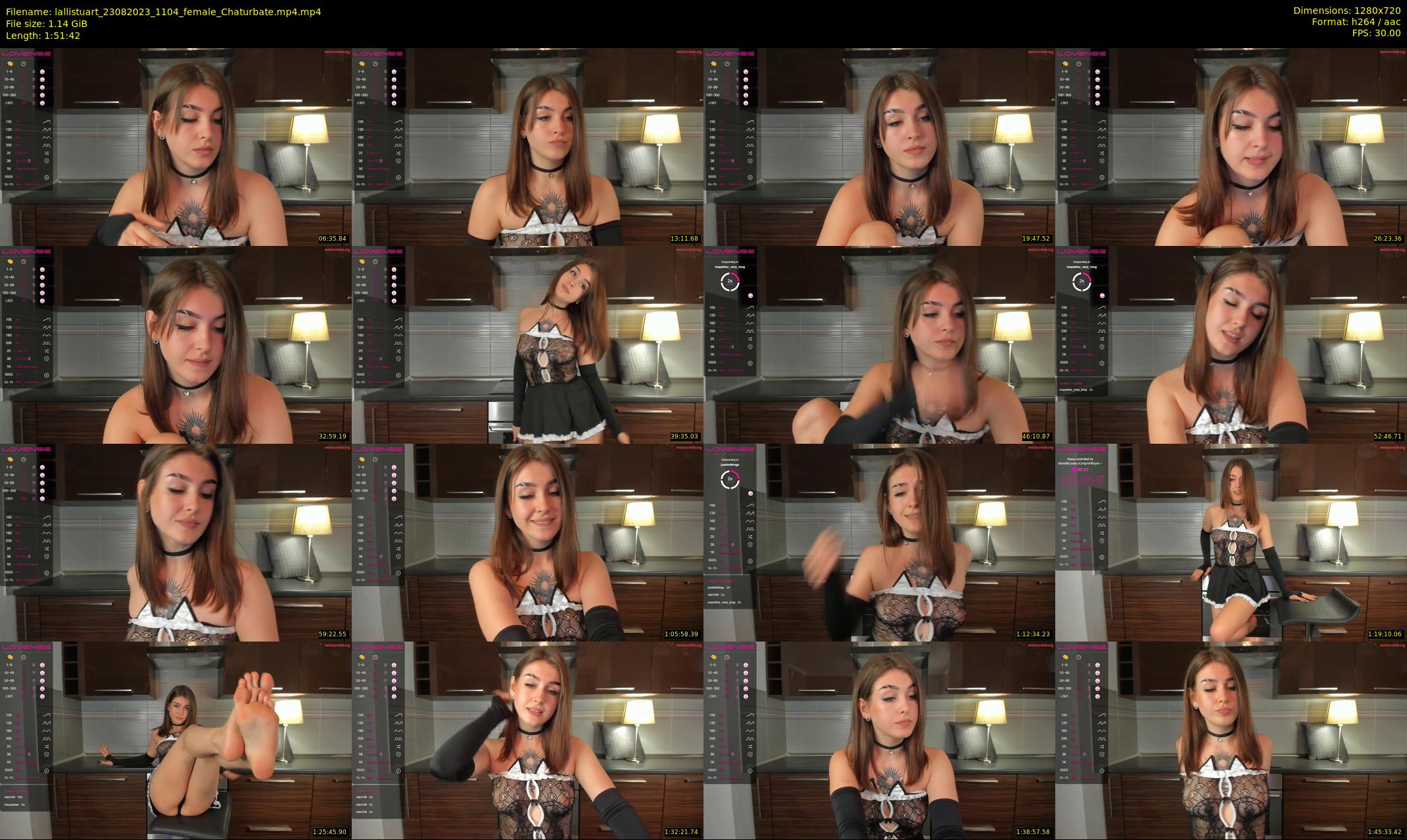 lallistuart — 112 minute Chaturbate female cam show recording, 720p, Aug 23, 2023