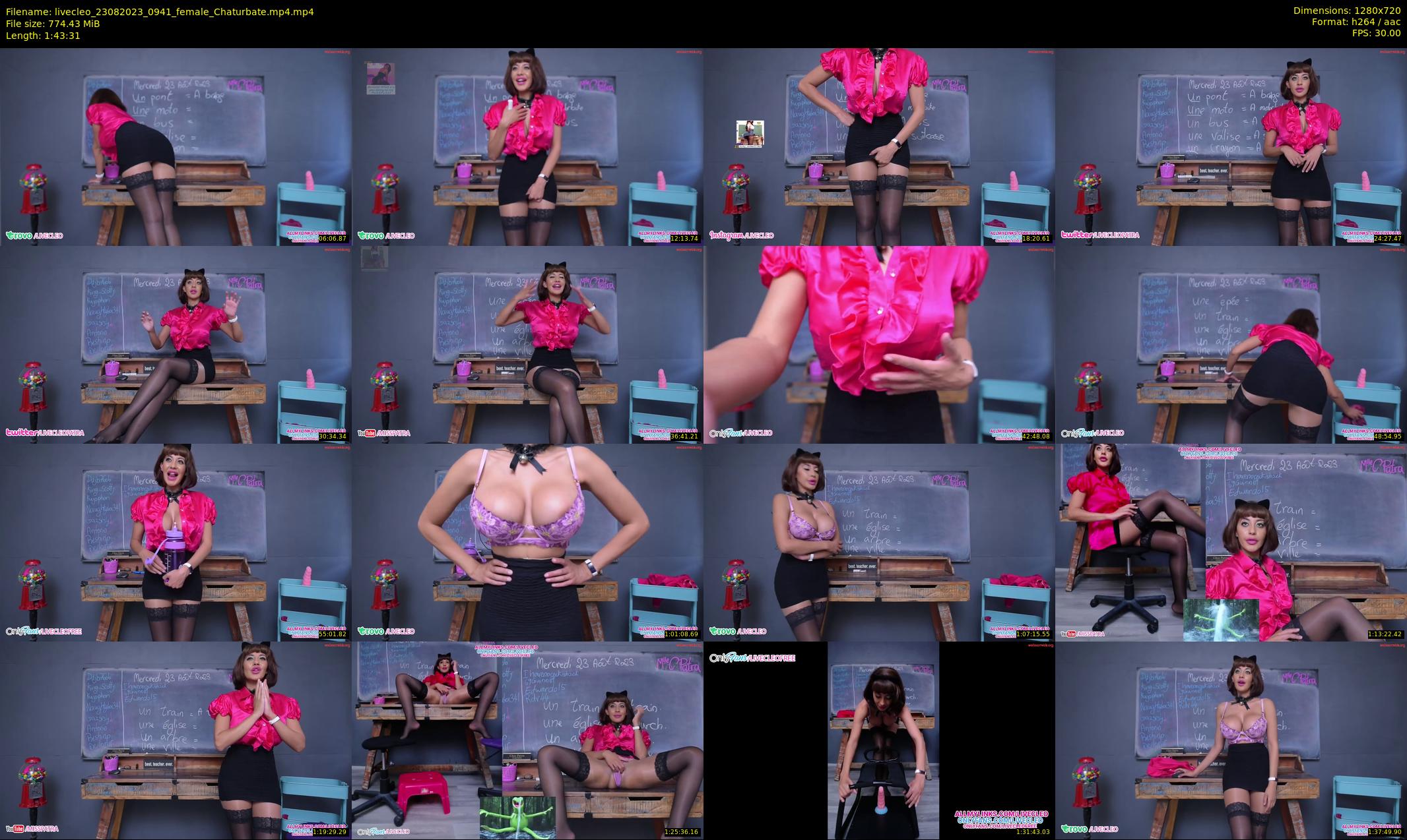 livecleo — 104 minute Chaturbate female cam show recording, 720p, Aug 23, 2023