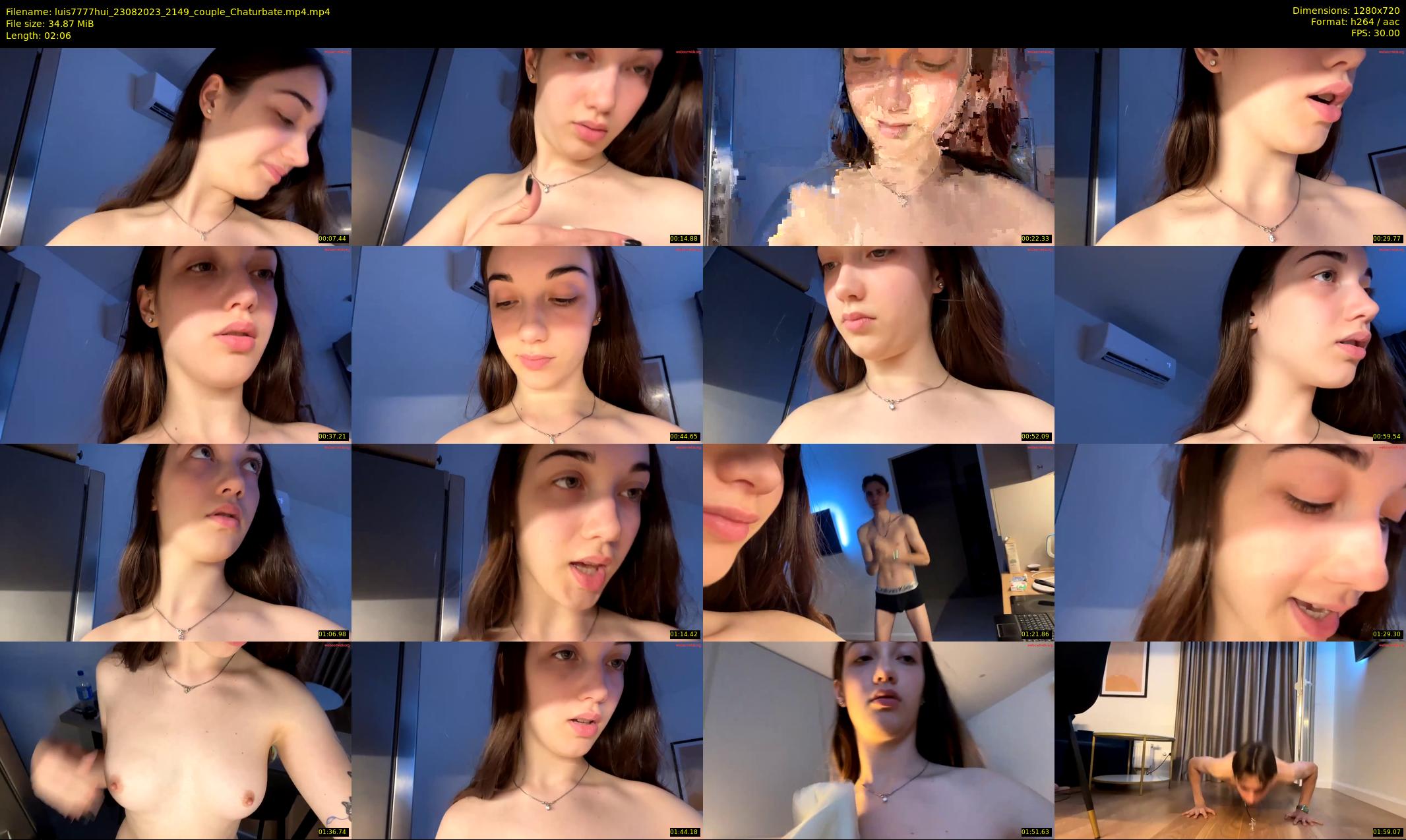 luis7777hui — 3 minute Chaturbate couple cam show recording, 720p, Aug 23, 2023