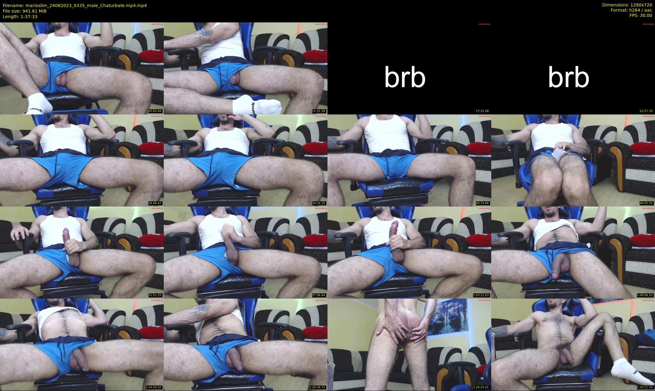 marioslim — 98 minute Chaturbate male cam show recording, 720p, Aug 24, 2023