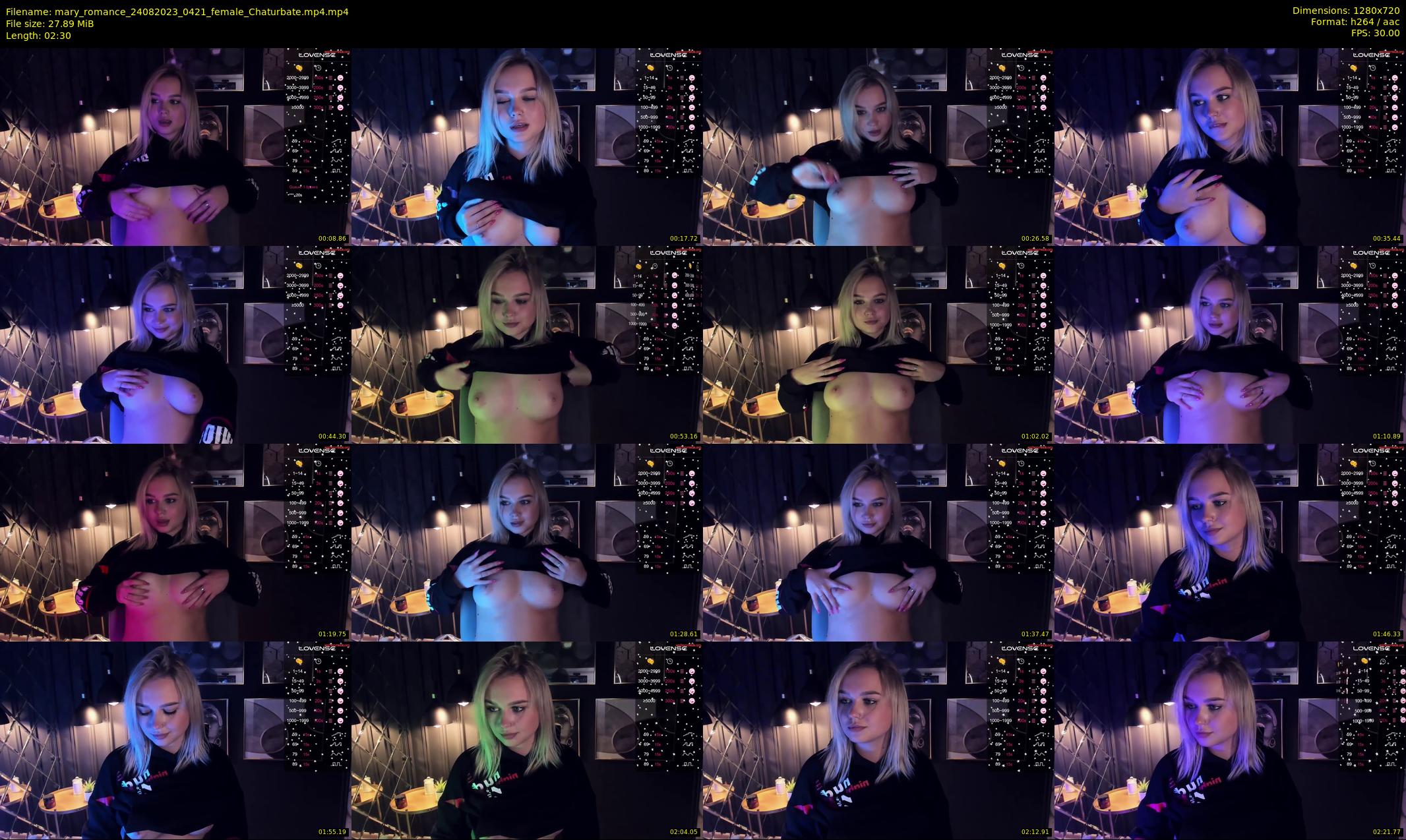 mary_romance — 3 minute Chaturbate female cam show recording, 720p, Aug 24, 2023