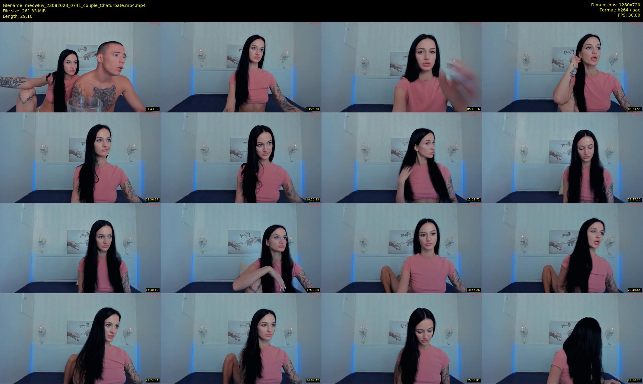 meowluv — 30 minute Chaturbate couple cam show recording, 720p, Aug 23, 2023