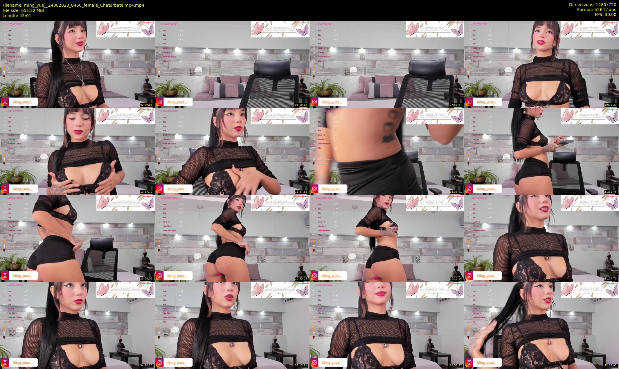 ming_yue_ — 46 minute Chaturbate female cam show recording, 720p, Aug 24, 2023