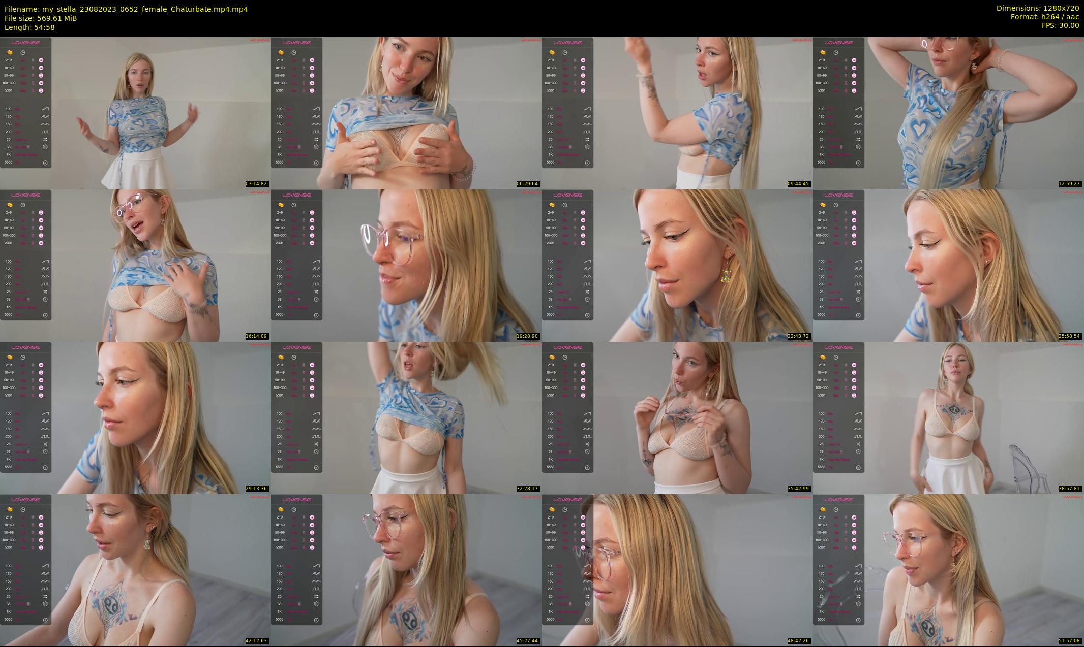 my_stella — 55 minute Chaturbate female cam show recording, 720p, Aug 23, 2023
