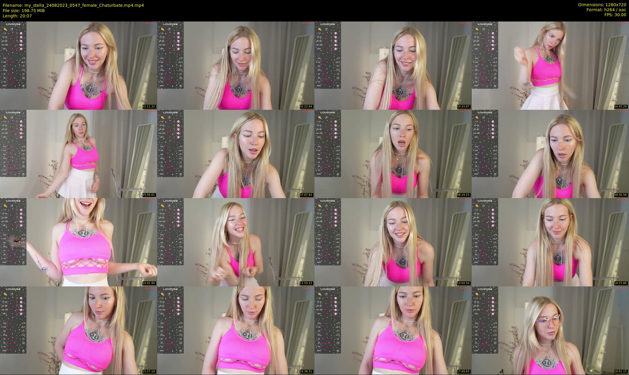 my_stella — 21 minute Chaturbate female cam show recording, 720p, Aug 24, 2023
