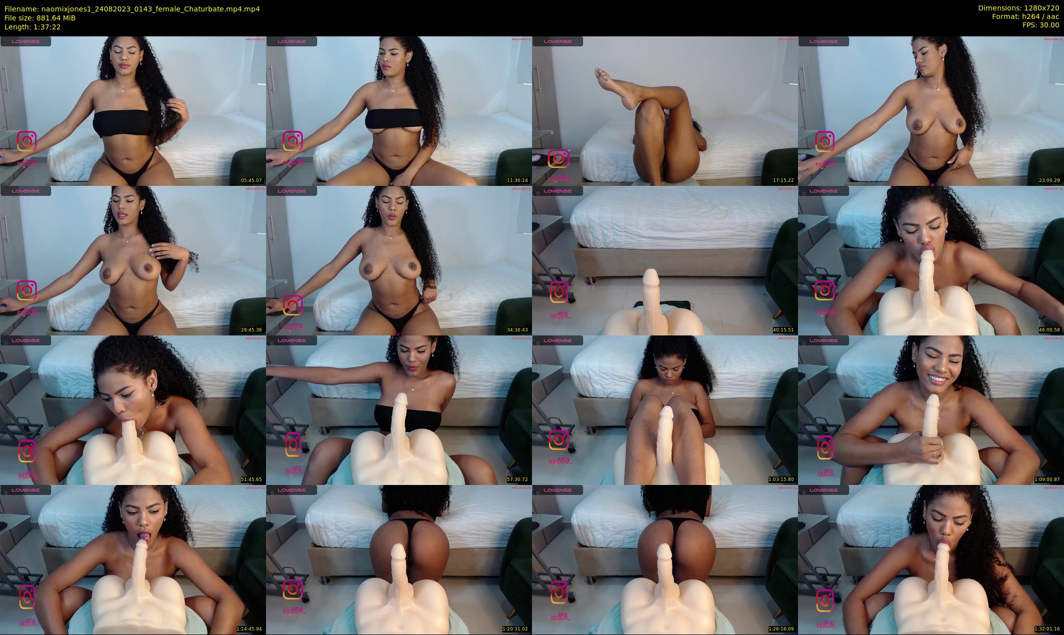 naomixjones1 — 98 minute Chaturbate female cam show recording, 720p, Aug 24, 2023