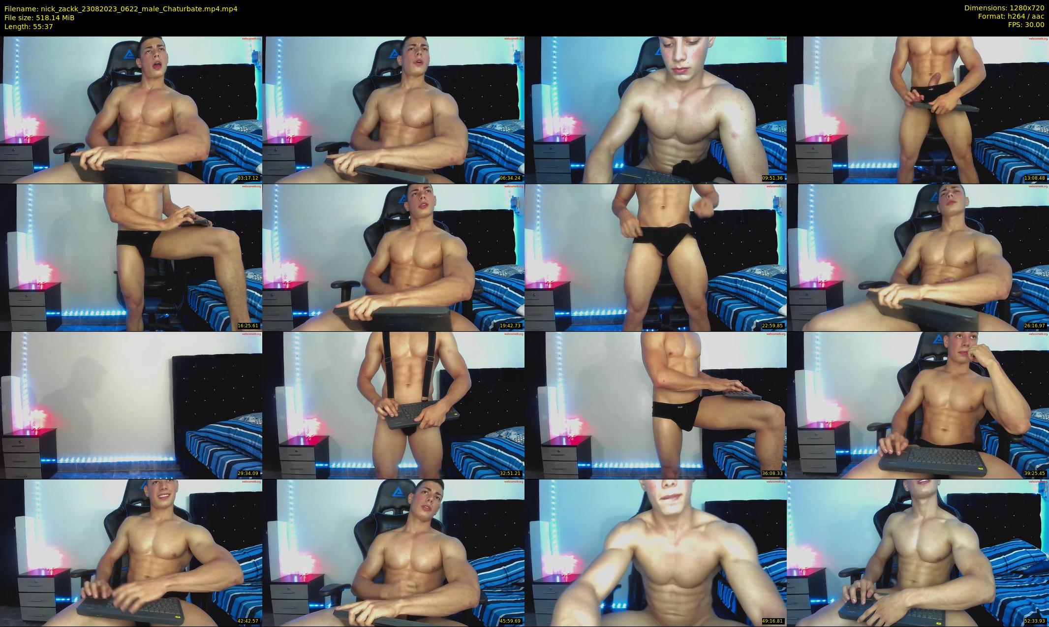 nick_zackk — 56 minute Chaturbate male cam show recording, 720p, Aug 23, 2023