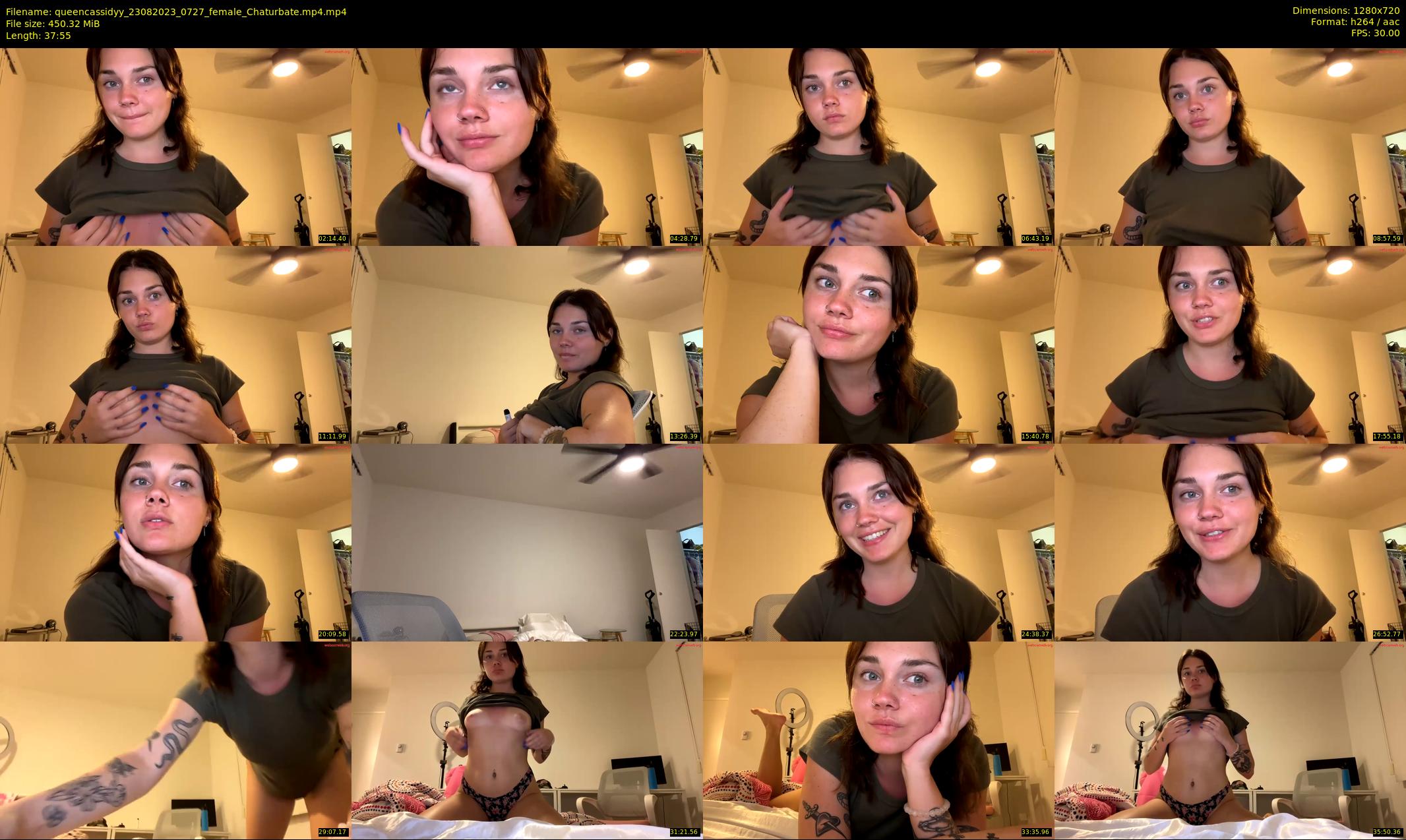 queencassidyy — 38 minute Chaturbate female cam show recording, 720p, Aug 23, 2023