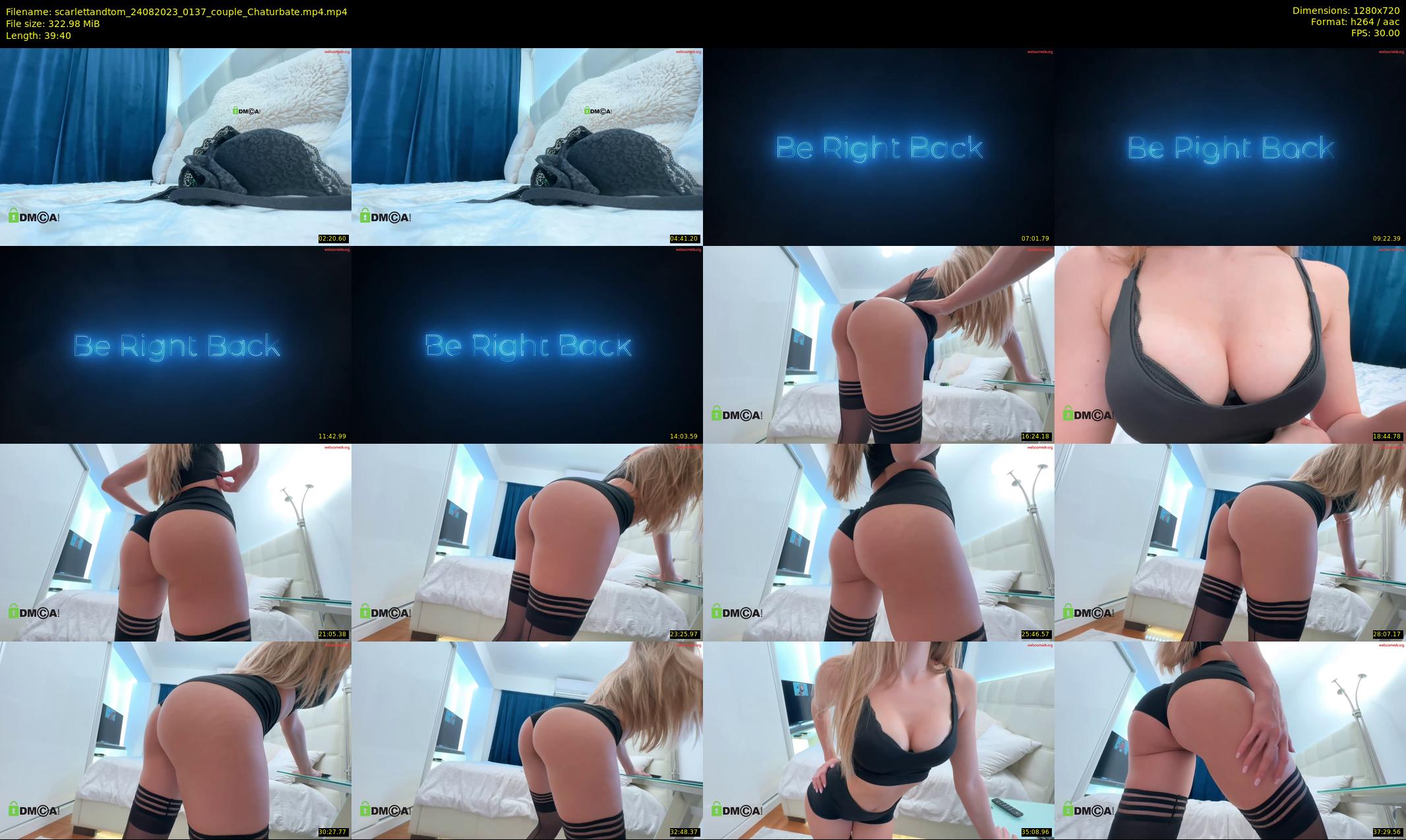 scarlettandtom — 40 minute Chaturbate couple cam show recording, 720p, Aug 24, 2023