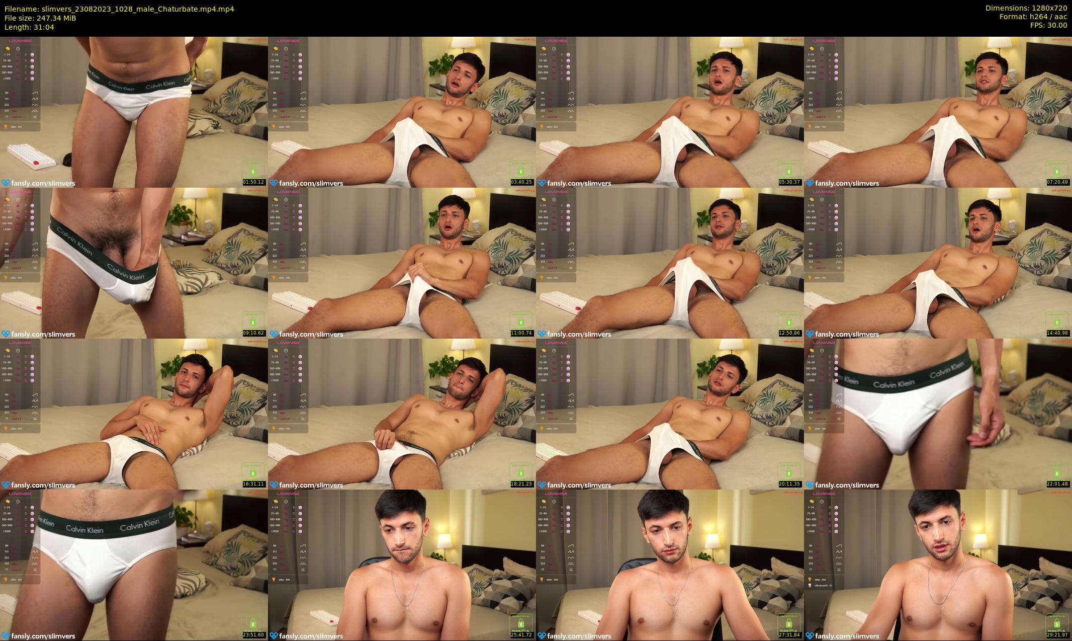 slimvers — 32 minute Chaturbate male cam show recording, 720p, Aug 23, 2023