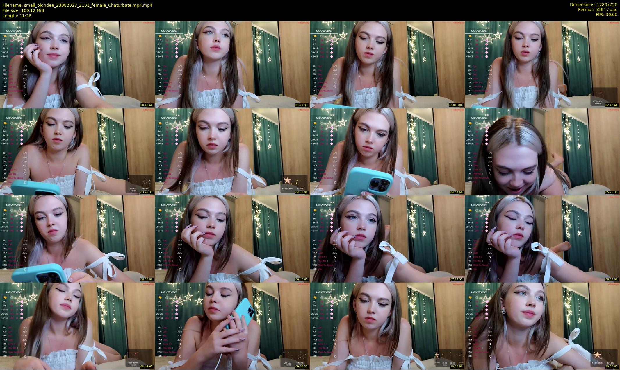 small_blondee — 12 minute Chaturbate female cam show recording, 720p, Aug 23, 2023