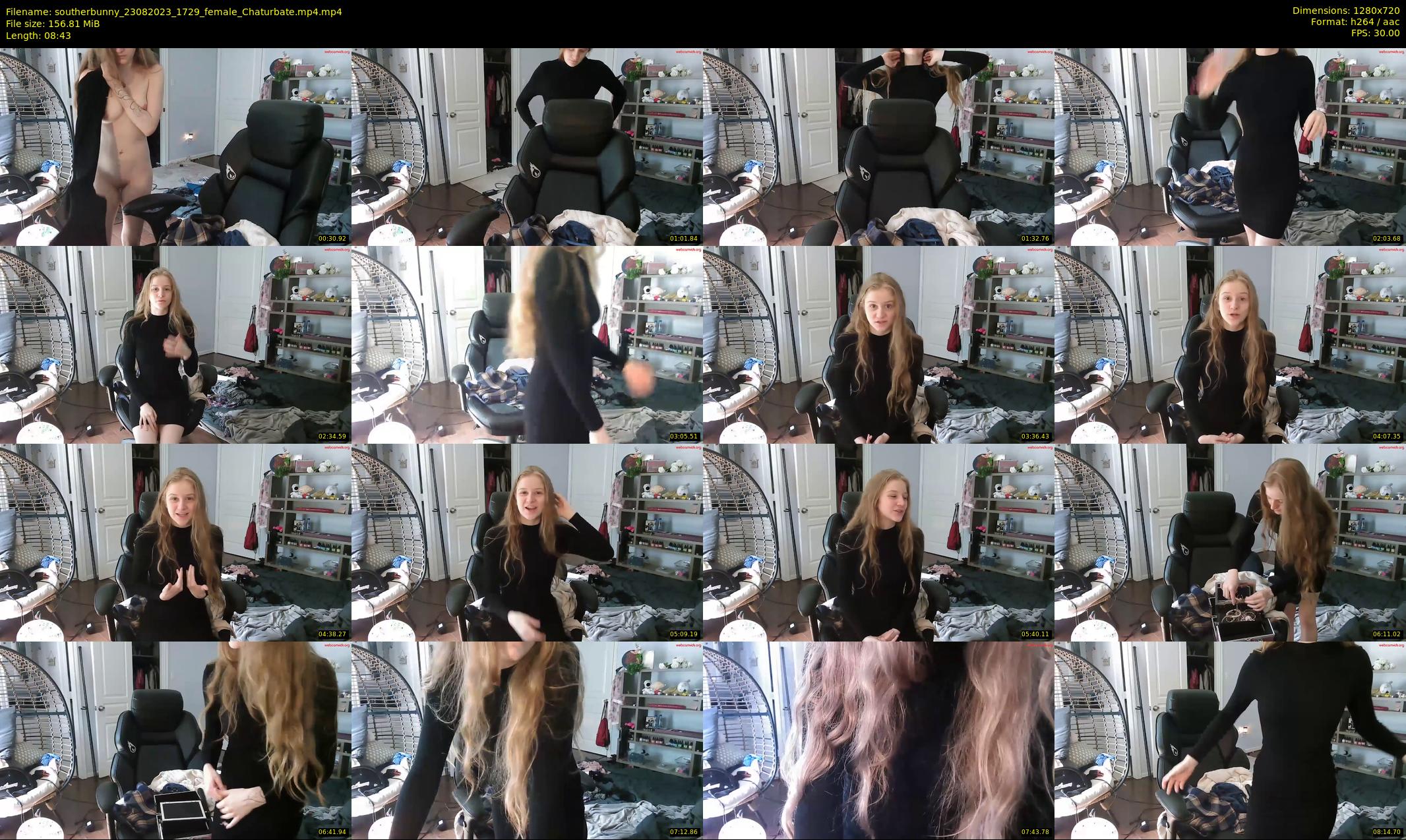 southerbunny — 9 minute Chaturbate female cam show recording, 720p, Aug 23, 2023