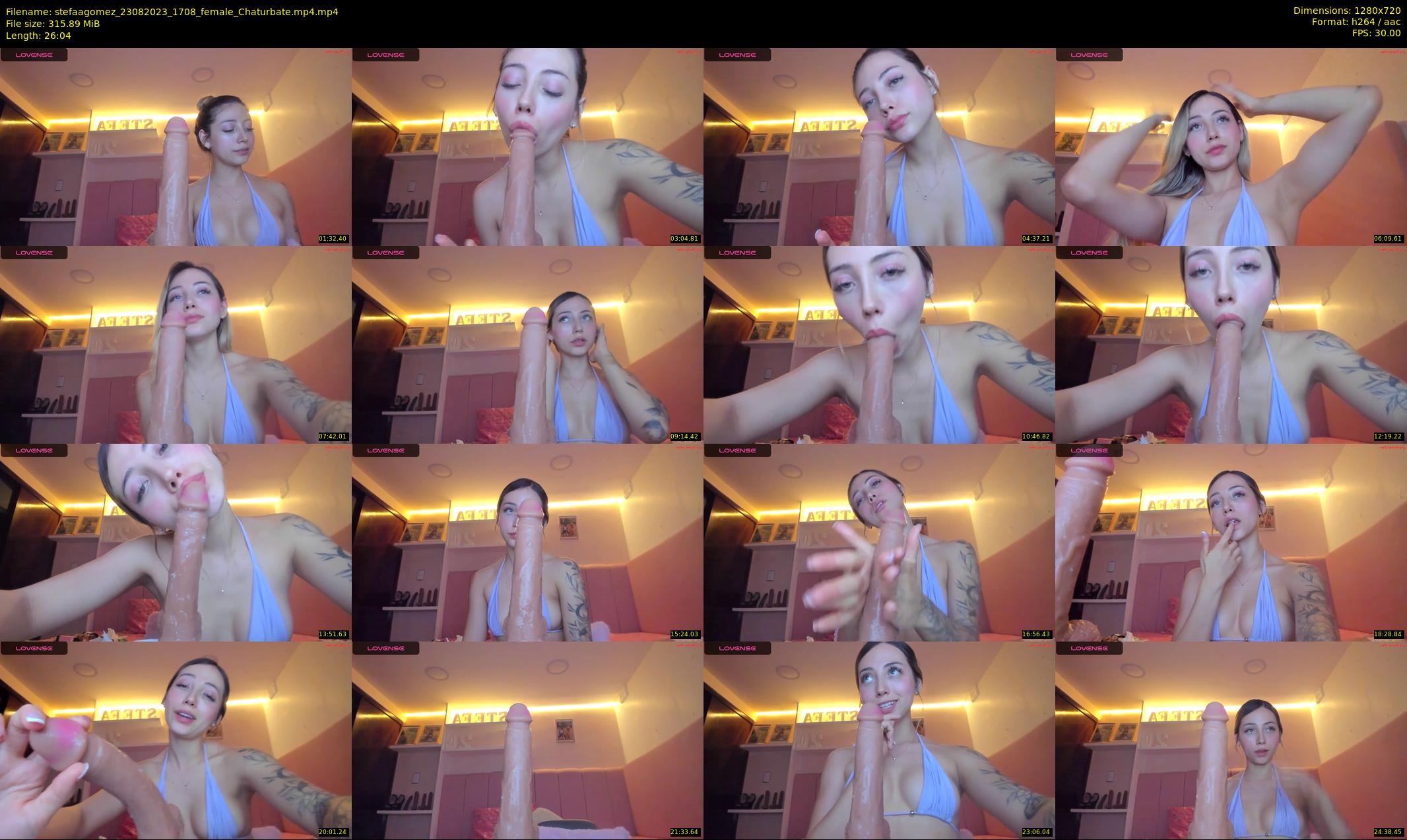 stefaagomez — 27 minute Chaturbate female cam show recording, 720p, Aug 23, 2023