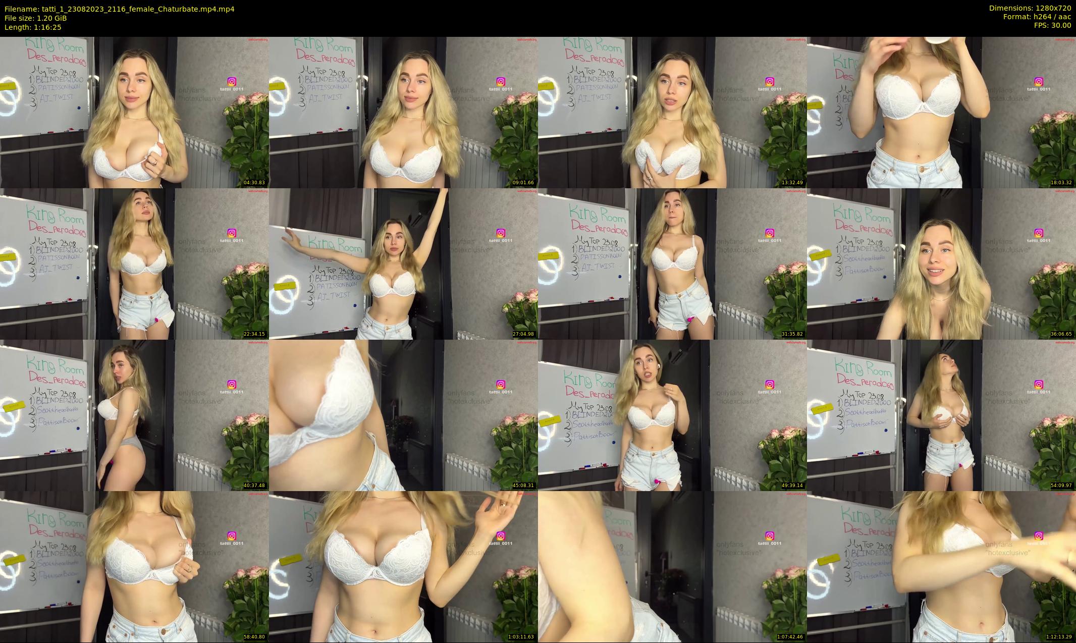 tatti_1 — 77 minute Chaturbate female cam show recording, 720p, Aug 23, 2023