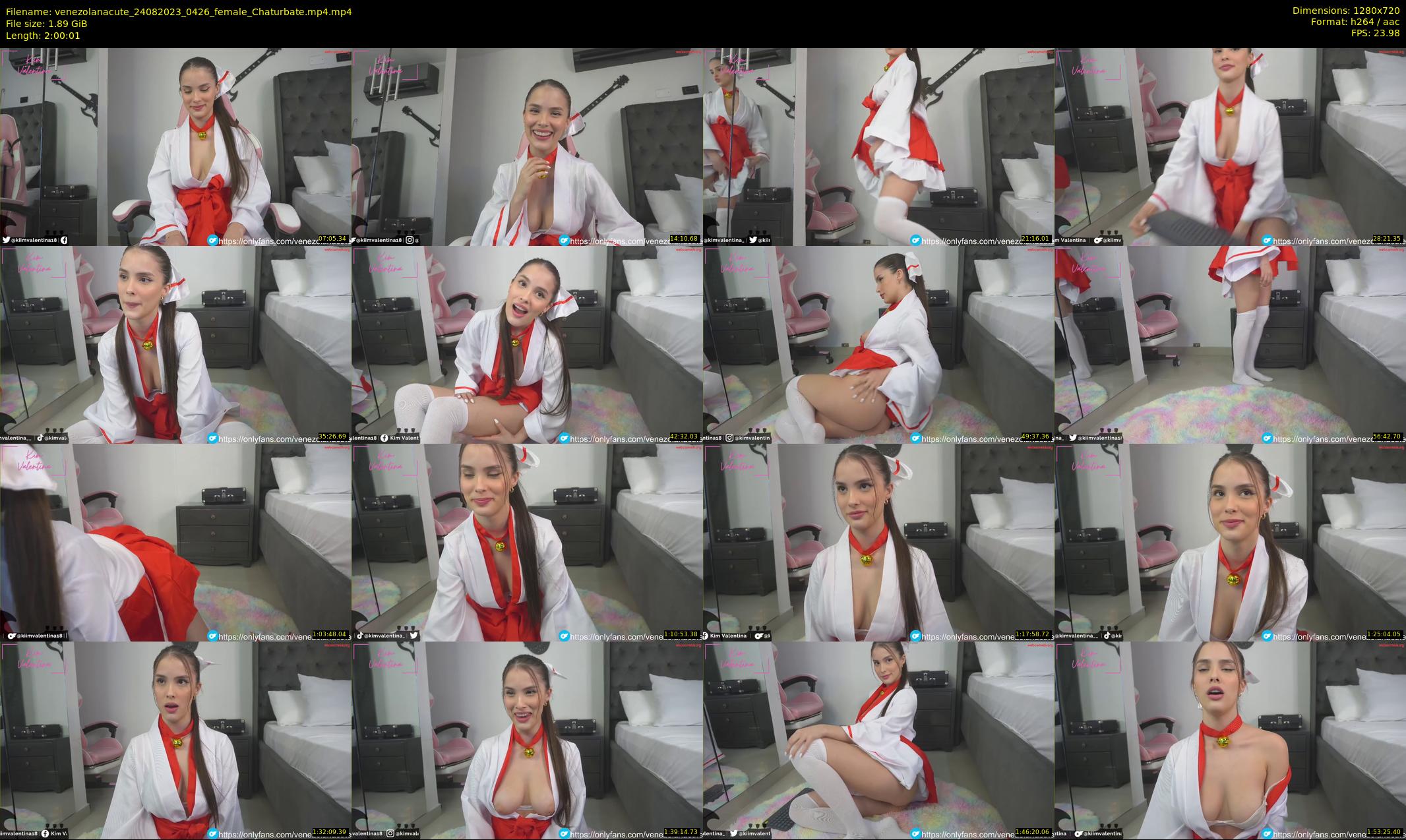 venezolanacute — 121 minute Chaturbate female cam show recording, 720p, Aug 24, 2023