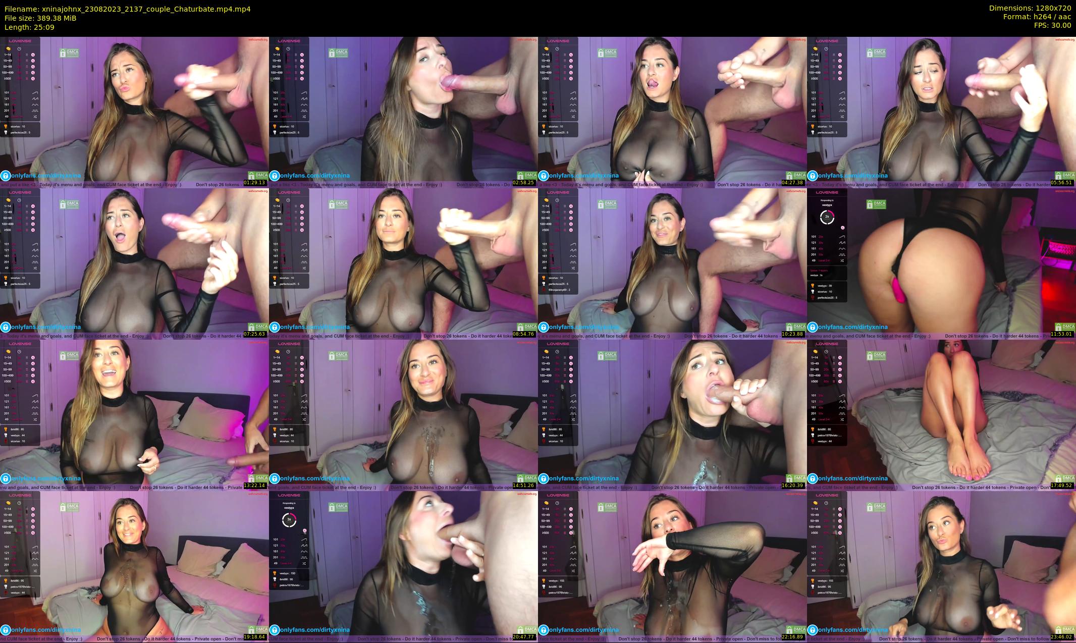 xninajohnx — 26 minute Chaturbate couple cam show recording, 720p, Aug 23, 2023