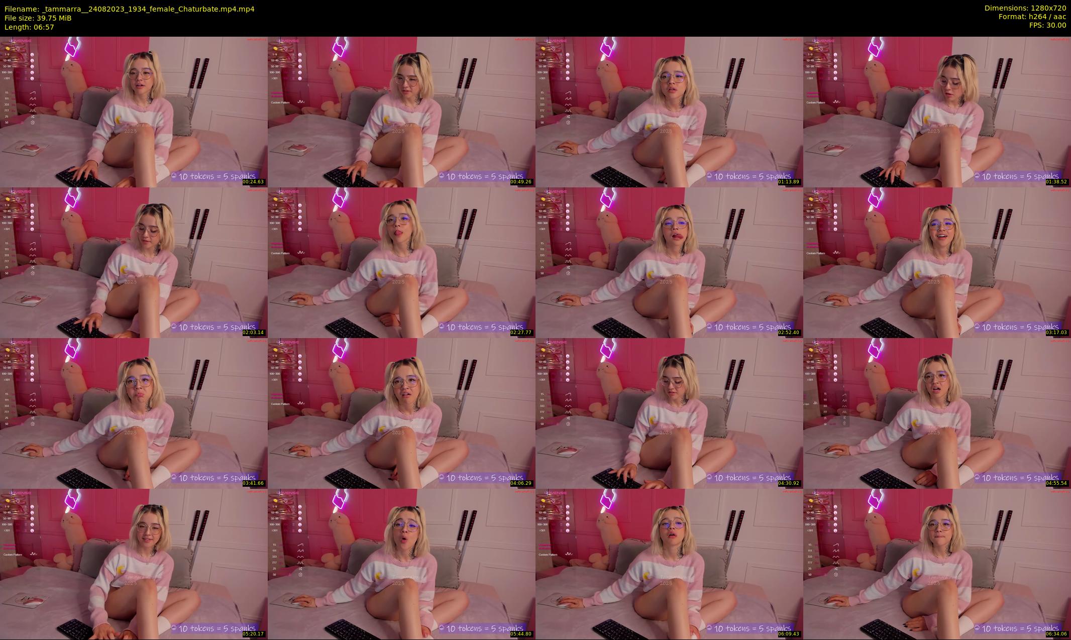 _tammarra_ — 7 minute Chaturbate female cam show recording, 720p, Aug 24, 2023