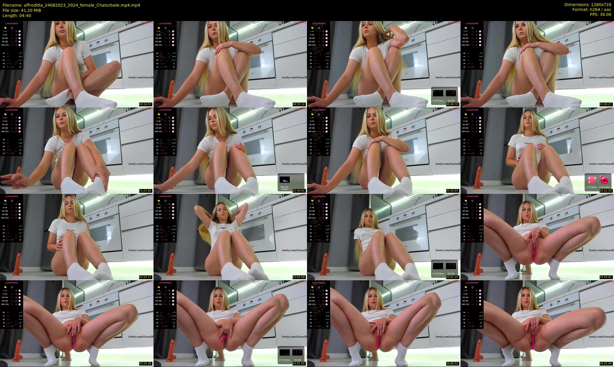 affroditta — 5 minute Chaturbate female cam show recording, 720p, Aug 24, 2023