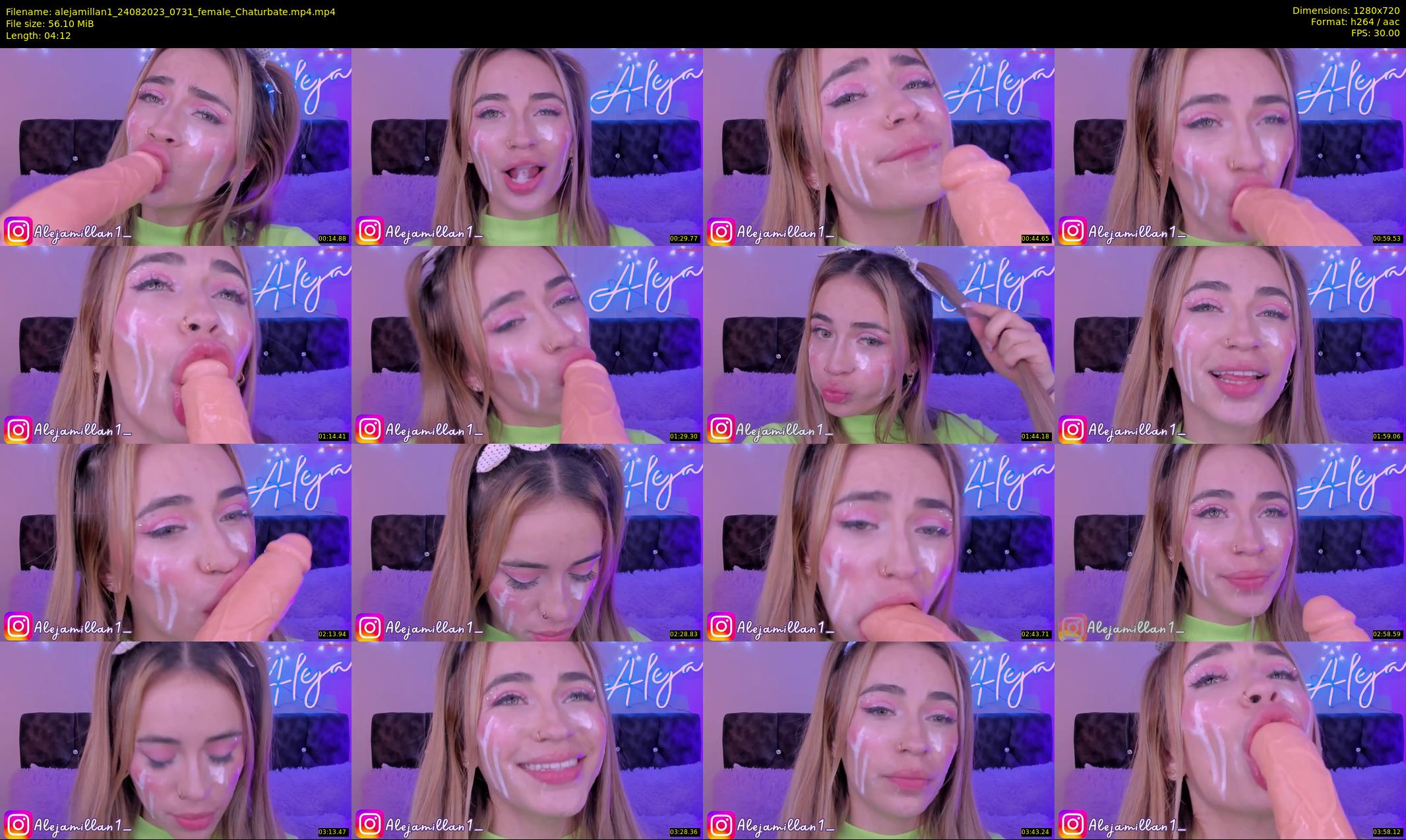 alejamillan1 — 5 minute Chaturbate female cam show recording, 720p, Aug 24, 2023