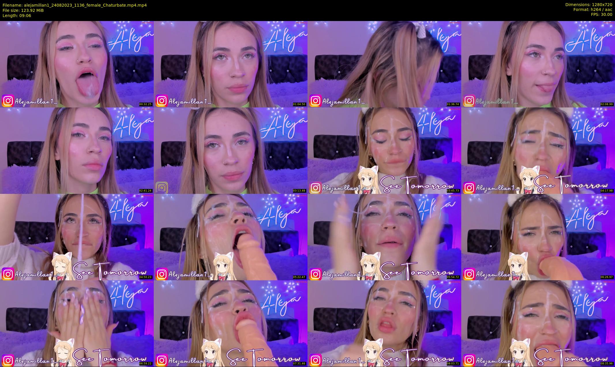 alejamillan1 — 10 minute Chaturbate female cam show recording, 720p, Aug 24, 2023
