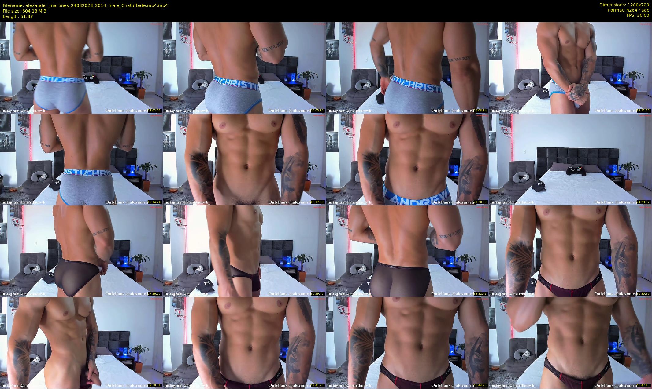 alexander_martines — 52 minute Chaturbate male cam show recording, 720p, Aug 24, 2023