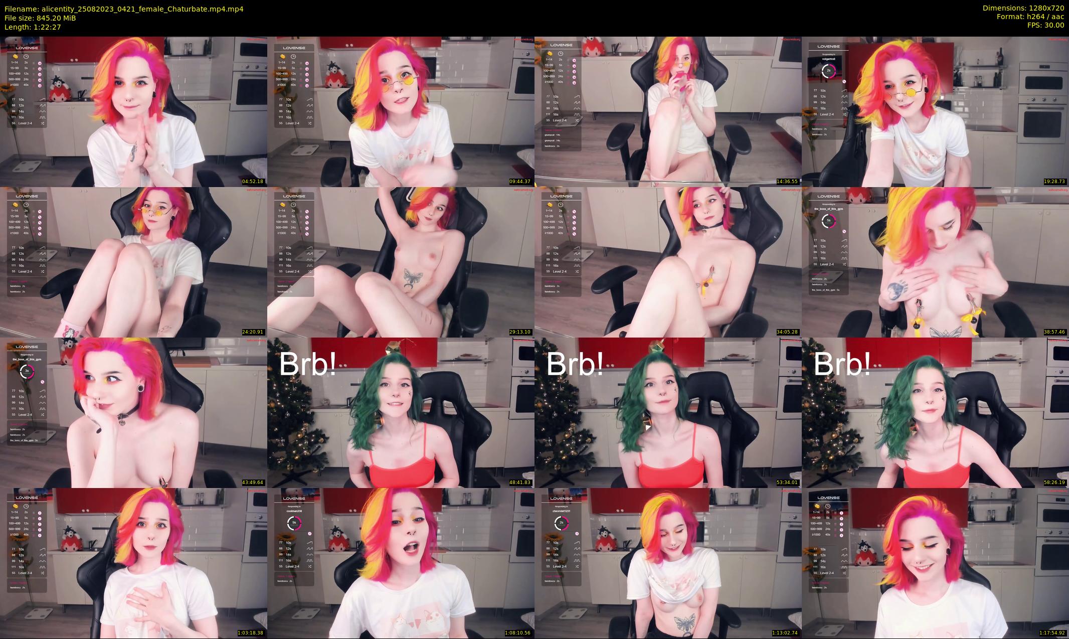 alicentity — 83 minute Chaturbate female cam show recording, 720p, Aug 25, 2023