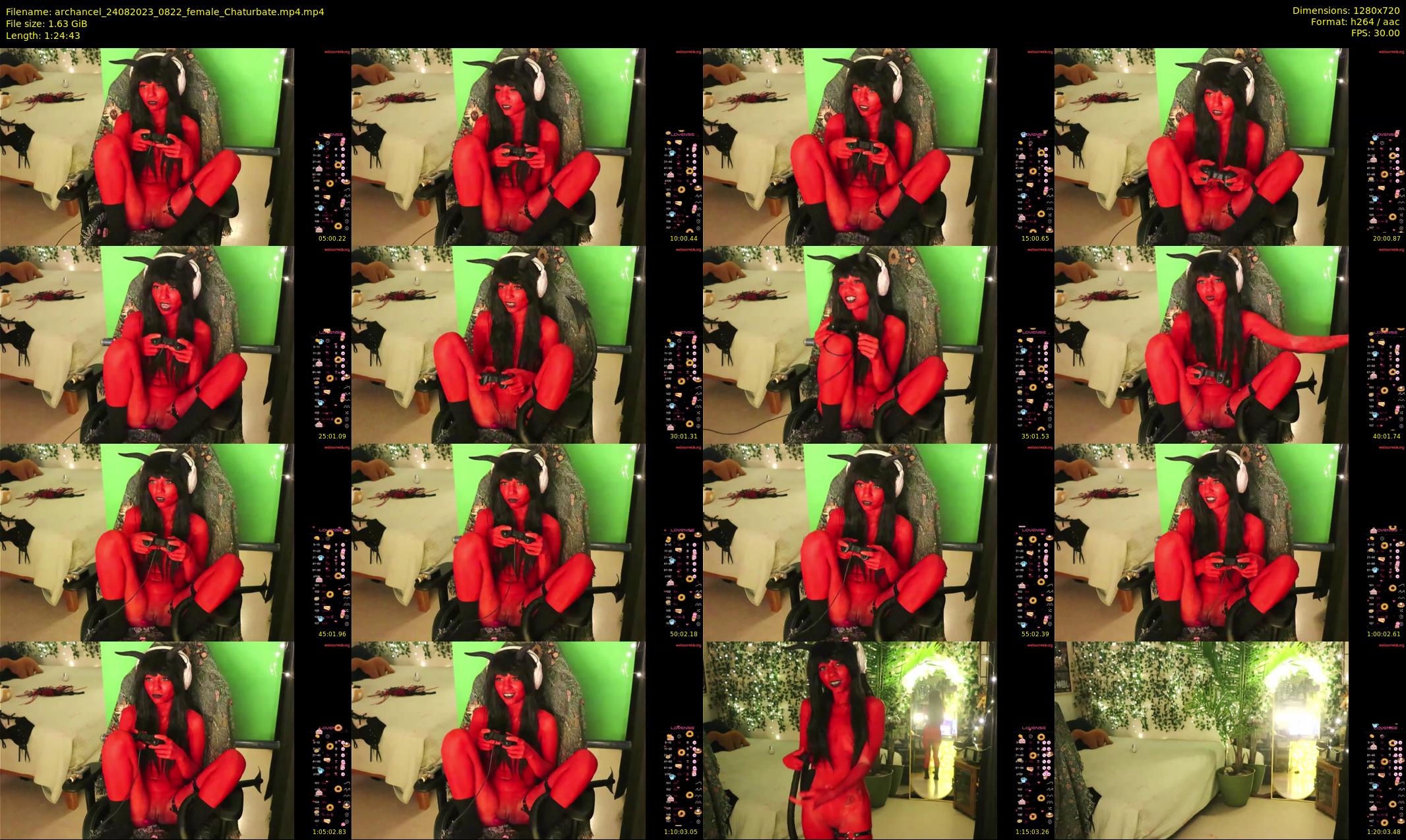 archancel — 85 minute Chaturbate female cam show recording, 720p, Aug 24, 2023
