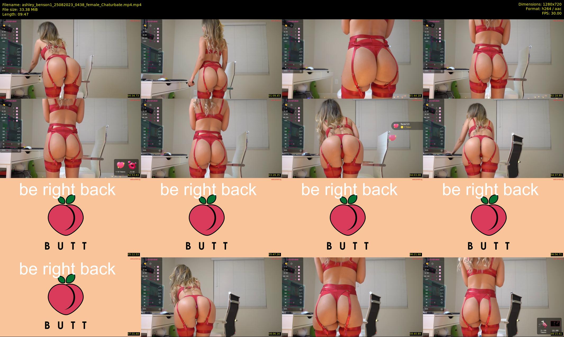 ashley_benson1 — 10 minute Chaturbate female cam show recording, 720p, Aug 25, 2023