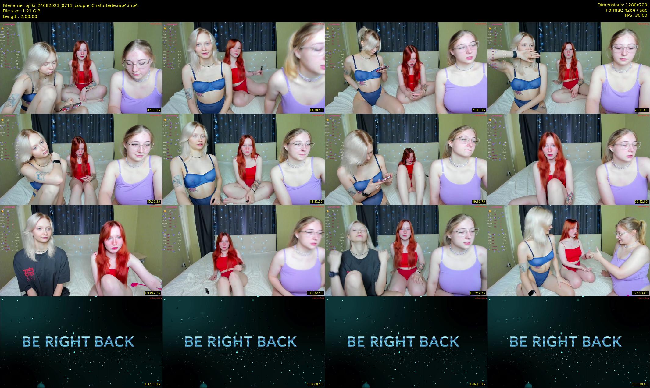 bjliki — 120 minute Chaturbate couple cam show recording, 720p, Aug 24, 2023