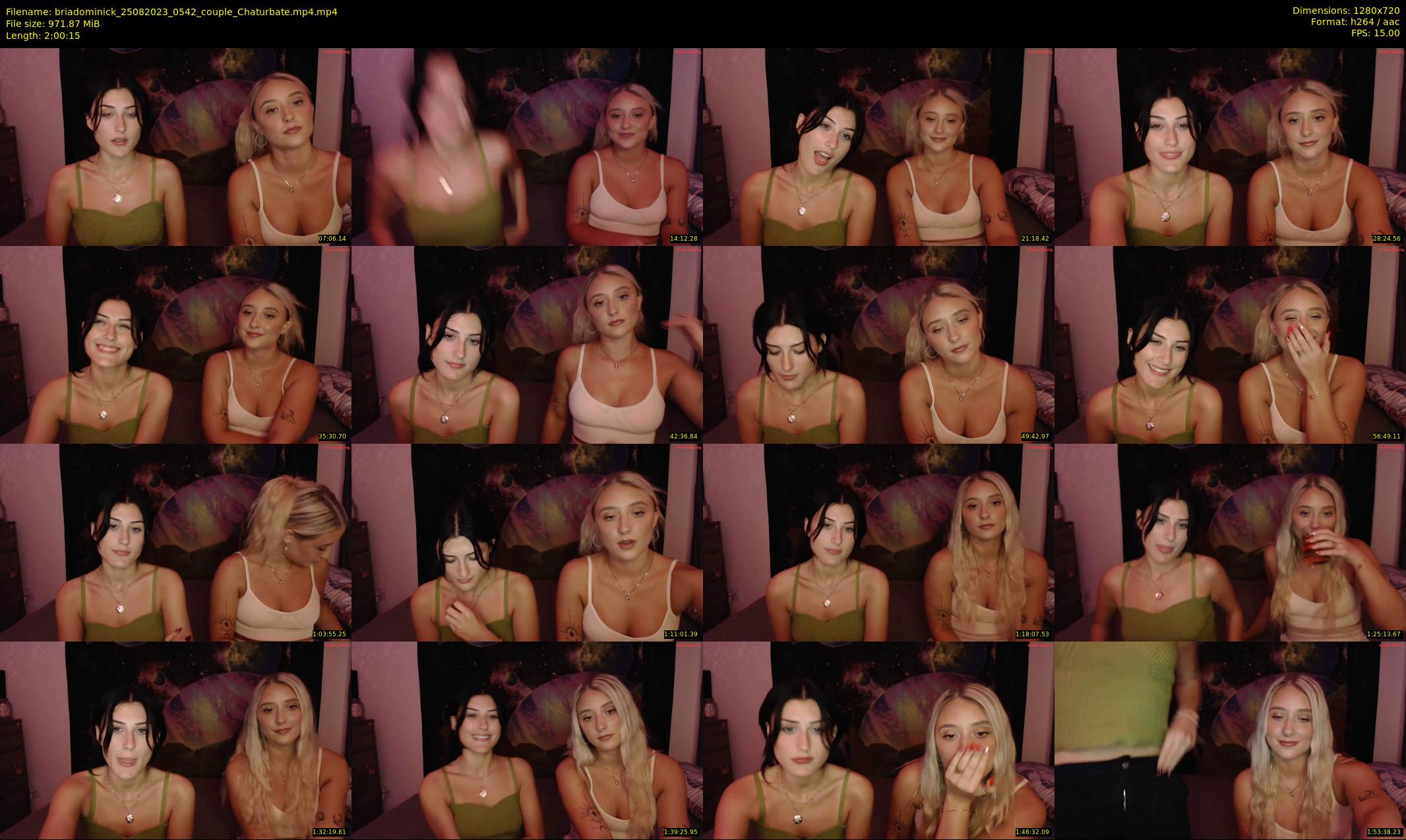 briadominick — 121 minute Chaturbate couple cam show recording, 720p, Aug 25, 2023