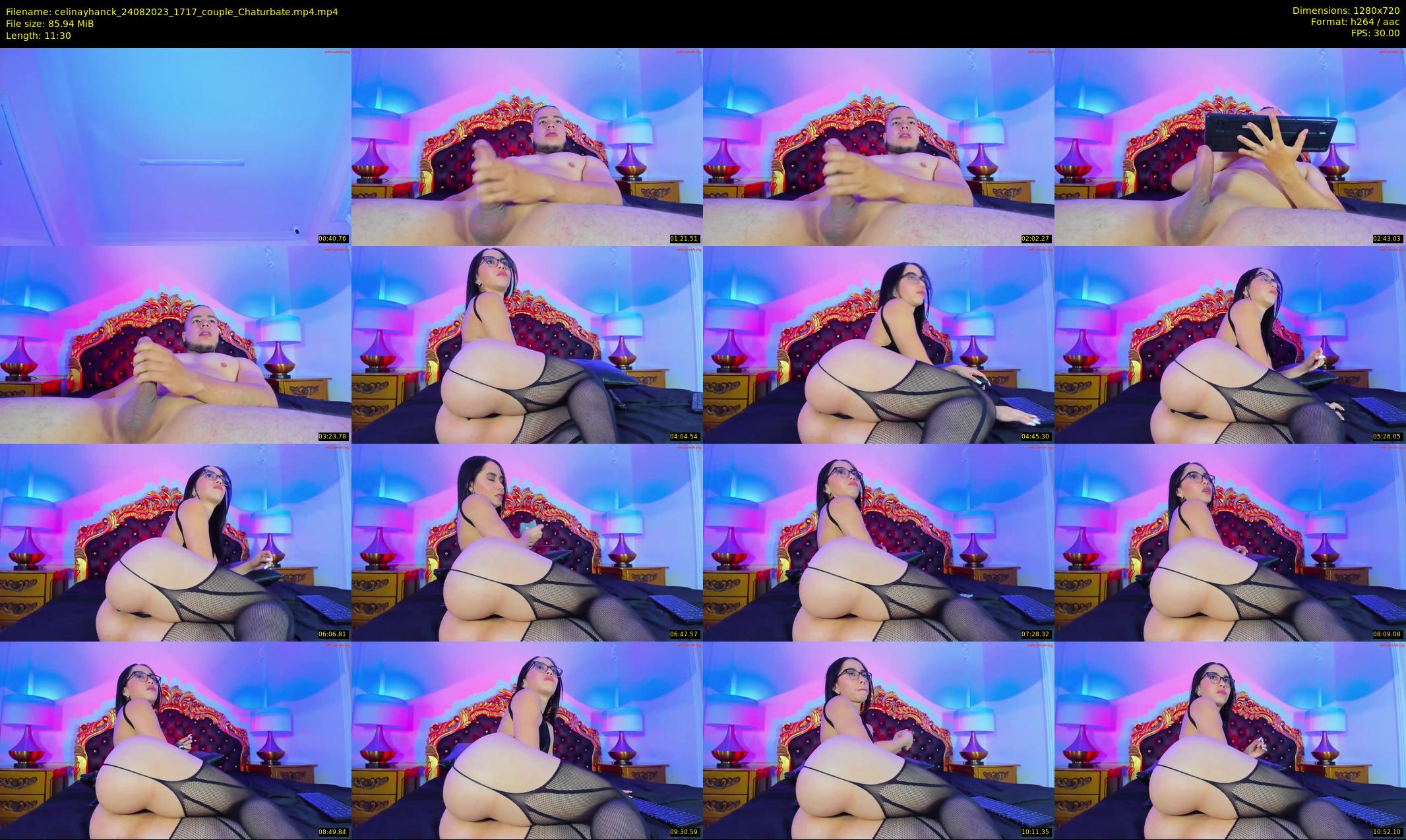 celinayhanck — 12 minute Chaturbate couple cam show recording, 720p, Aug 24, 2023