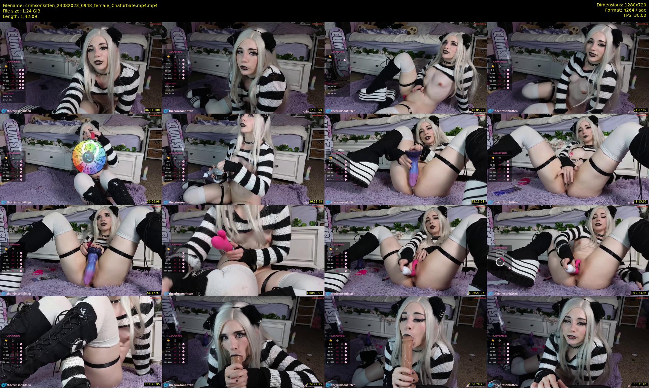 crimsonkitten — 103 minute Chaturbate female cam show recording, 720p, Aug 24, 2023