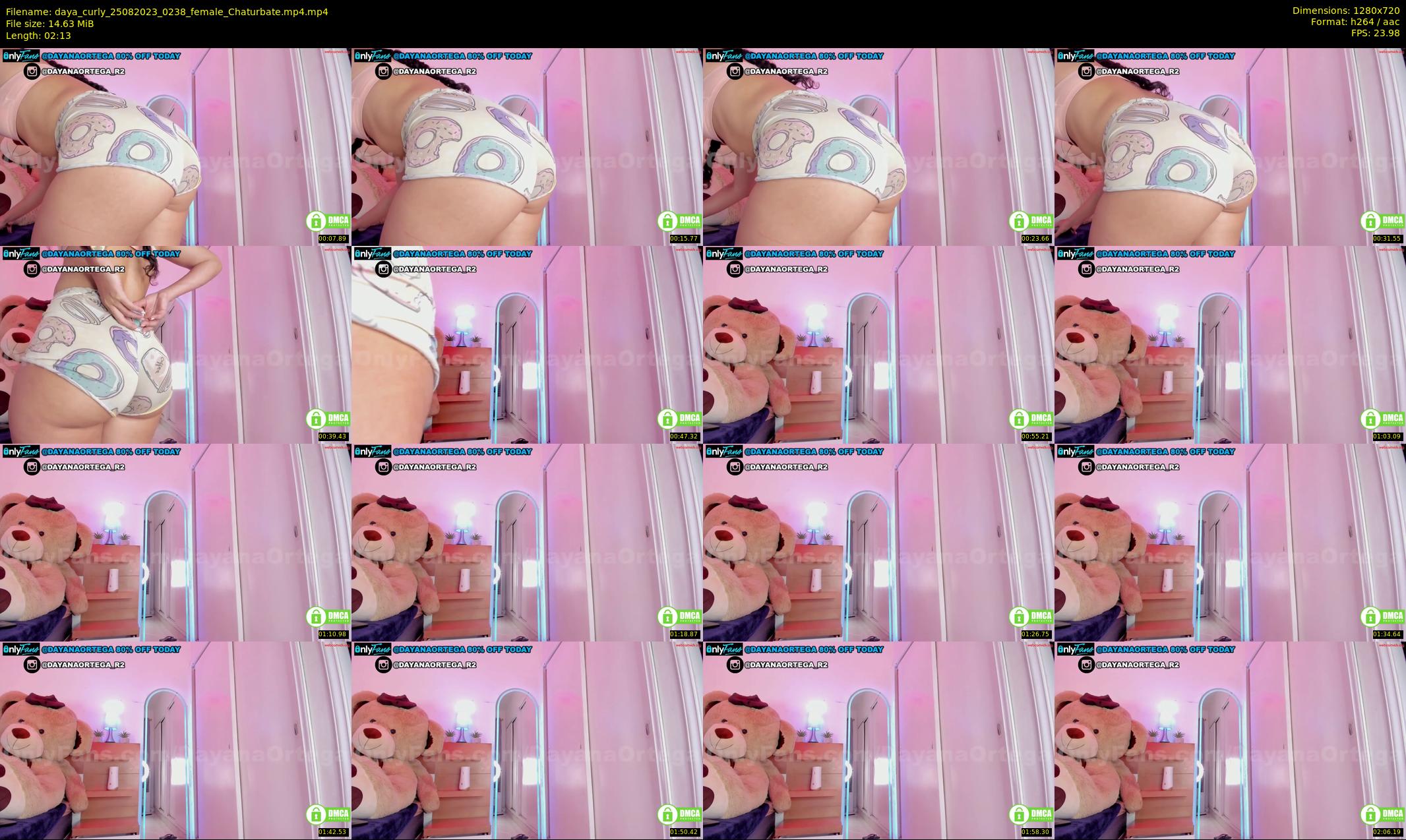 daya_curly — 3 minute Chaturbate female cam show recording, 720p, Aug 25, 2023