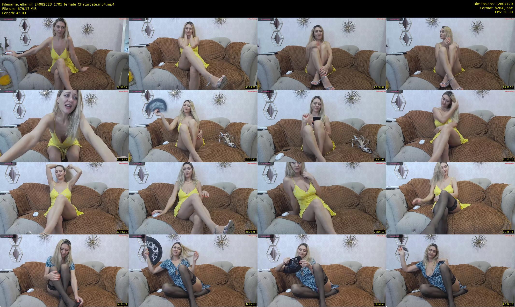 ellamilf — 46 minute Chaturbate female cam show recording, 720p, Aug 24, 2023