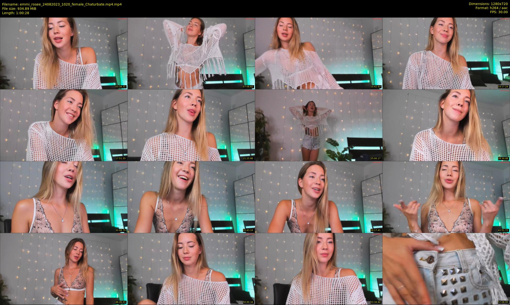 emmi_rosee — 61 minute Chaturbate female cam show recording, 720p, Aug 24, 2023