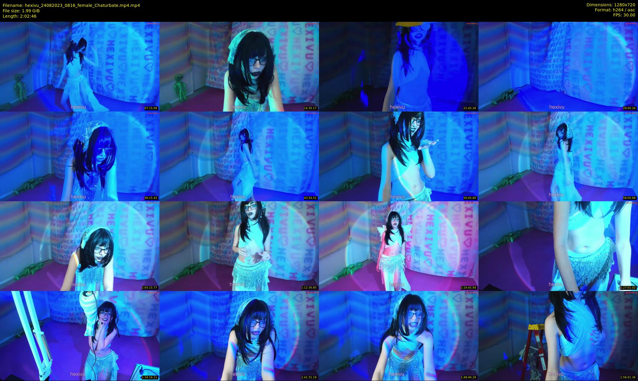 hexivu — 123 minute Chaturbate female cam show recording, 720p, Aug 24, 2023