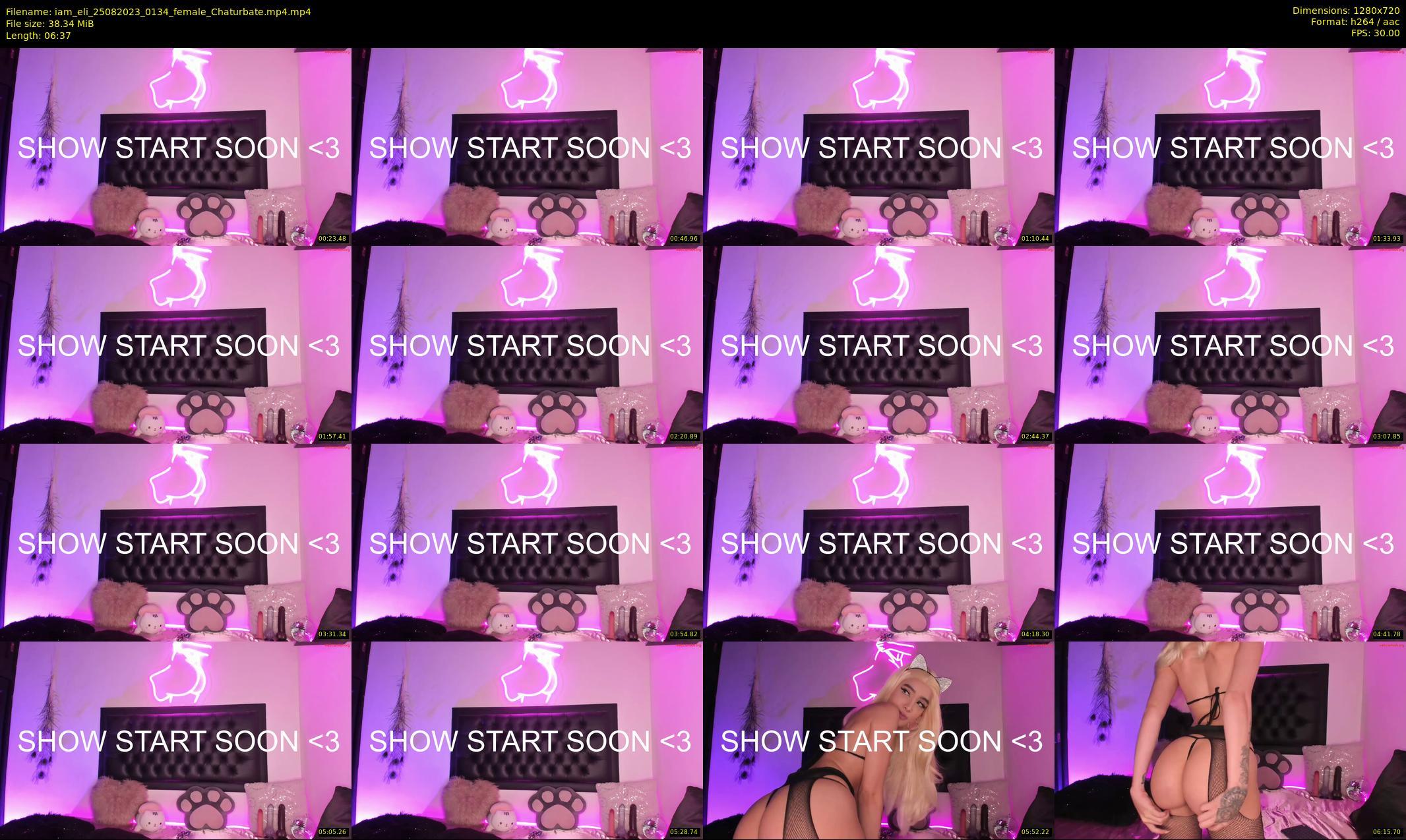iam_eli — 7 minute Chaturbate female cam show recording, 720p, Aug 25, 2023