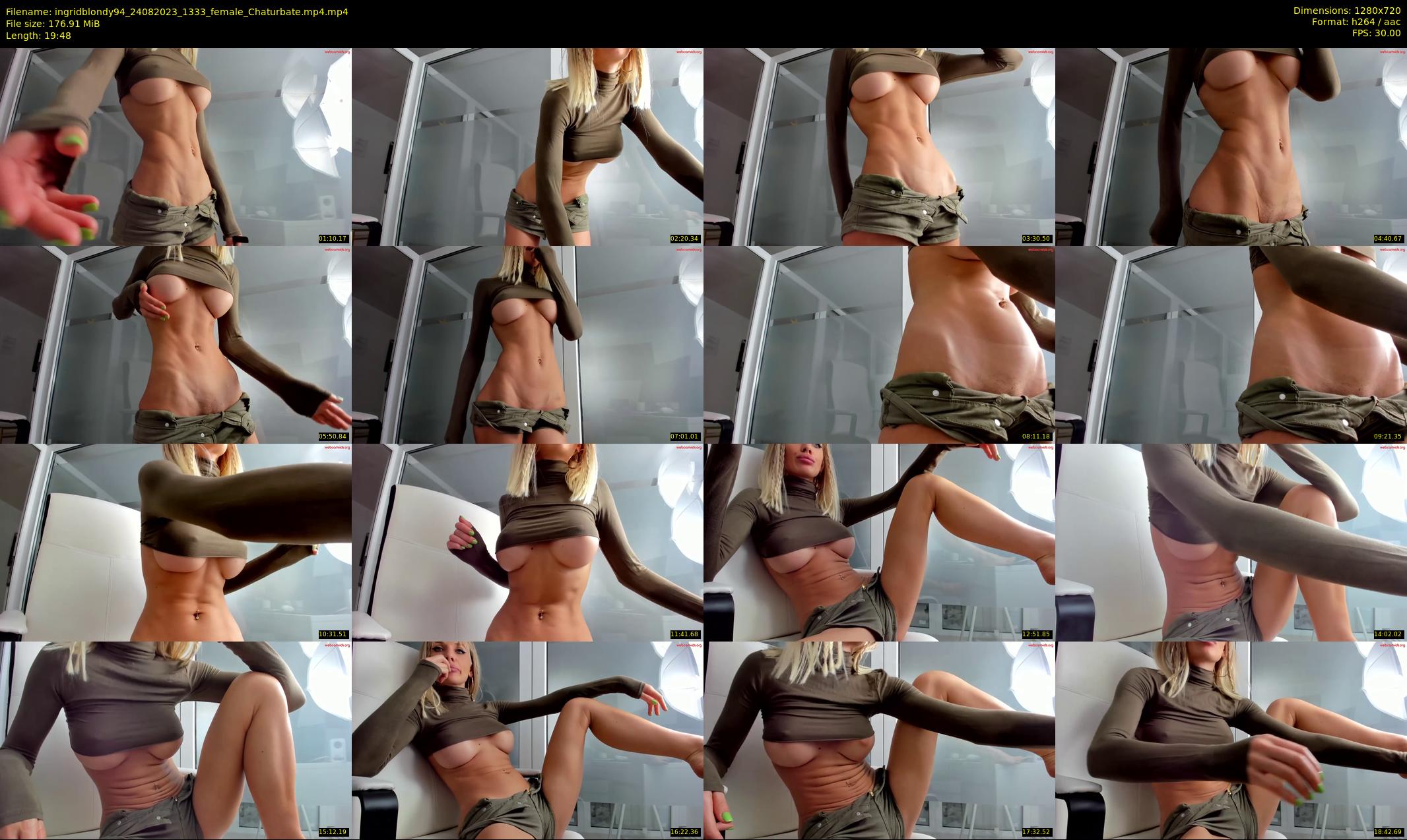 ingridblondy94 — 20 minute Chaturbate female cam show recording, 720p, Aug 24, 2023